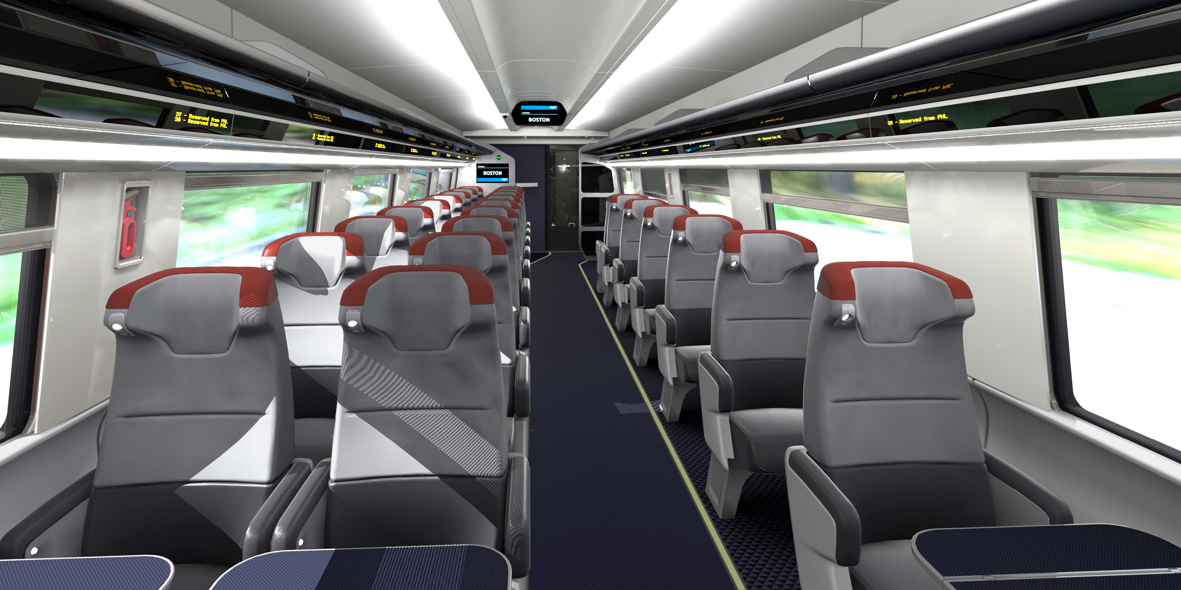 Amtrak New Acela Trains First Class