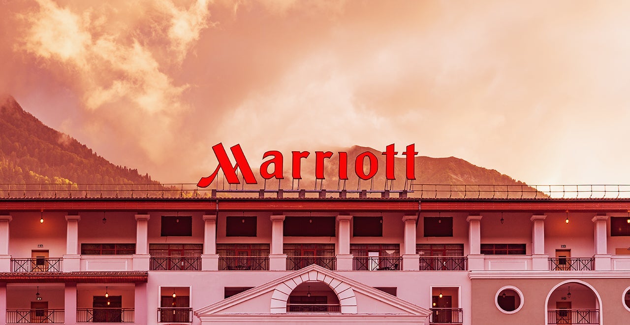 SPG Marriott Merger hotel-sign