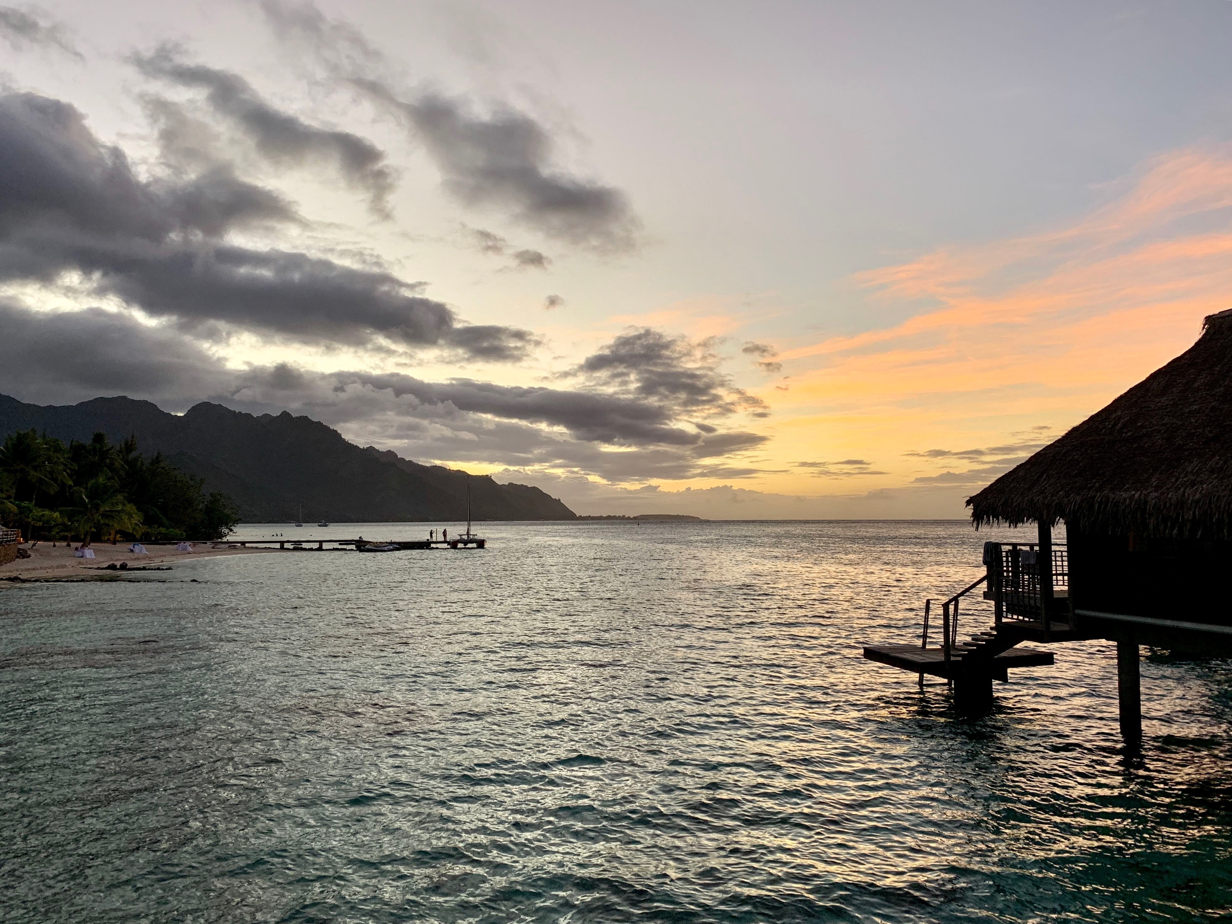 Hilton Moorea Lagoon Resort and Spa - sunset view