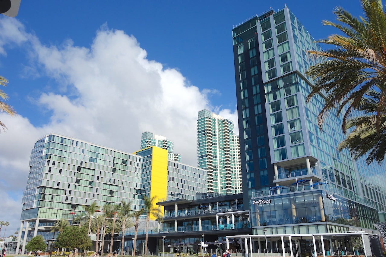 Intercontinental San Diego tower angle feat