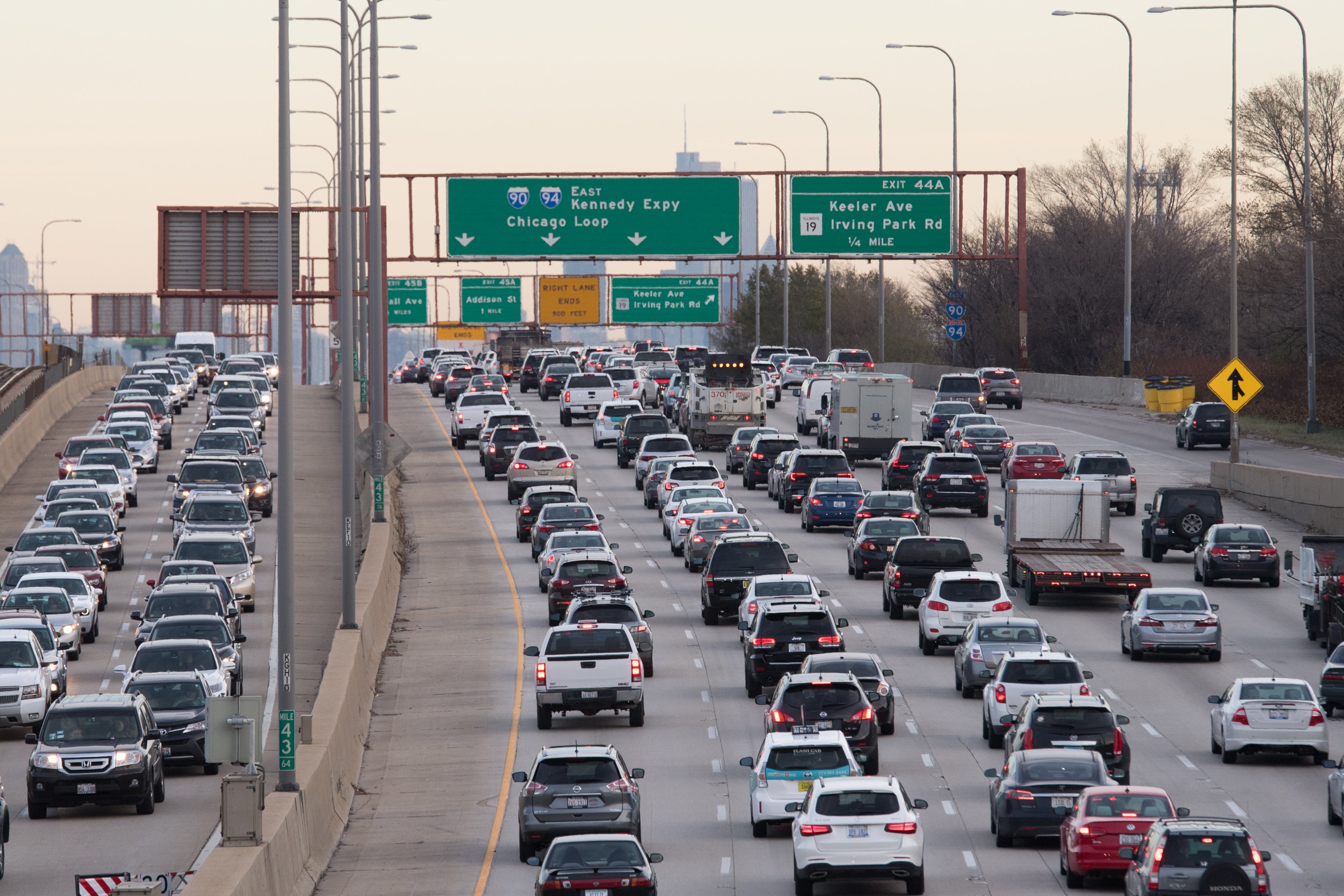 Traffic jam in Chicago
