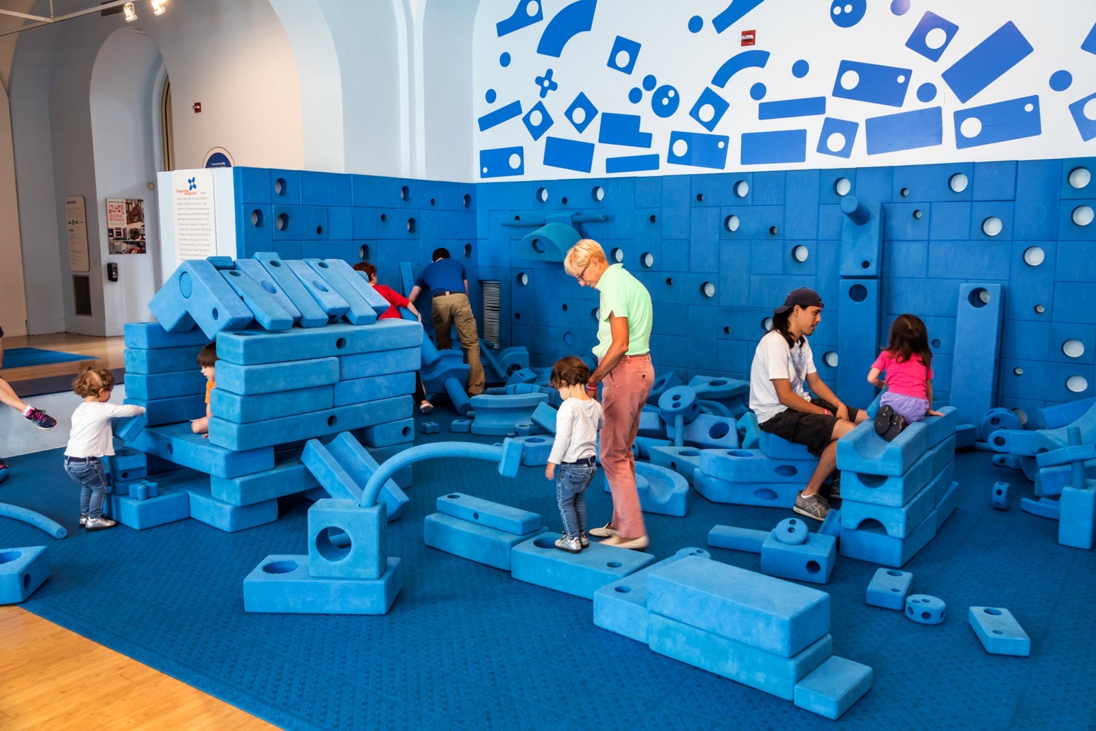 Washington DC, National Building Museum, Building Zone, hands-on children's area
