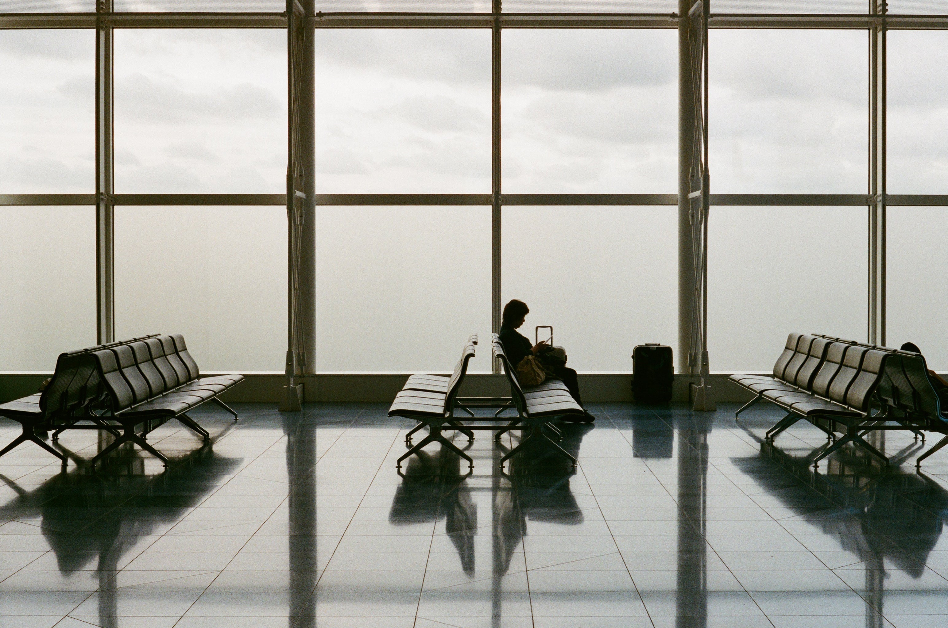 People Waiting in Airport
