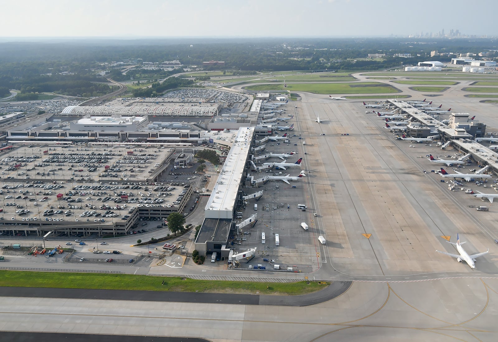 The Atlanta airport from above on June 24, 2018