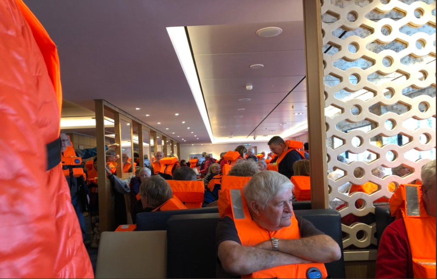 Passengers onboard Viking Sky