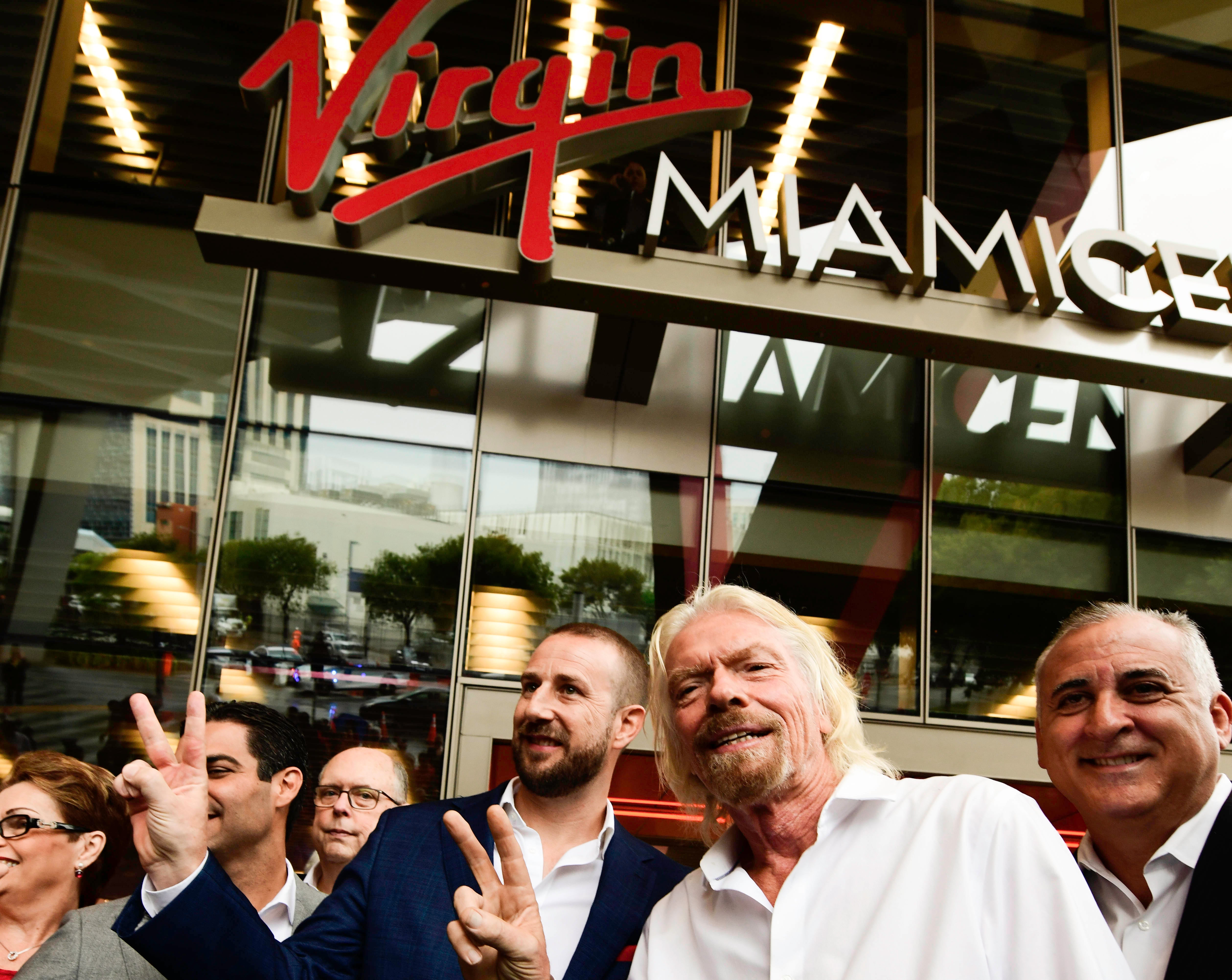 Richard Branson Virgin Miami Central Station