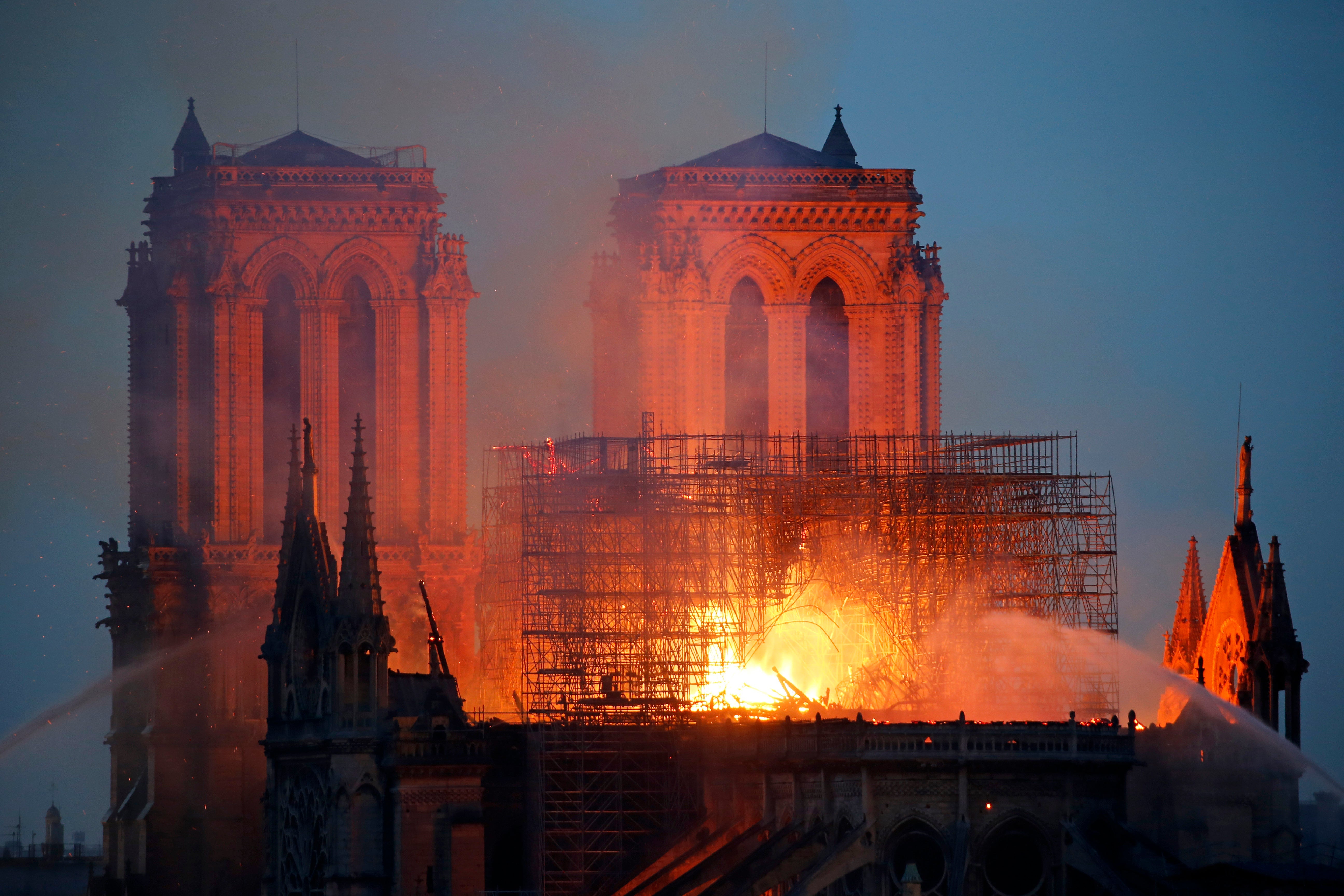 Fire Breaks Out At Iconic Notre-Dame Cathedral In Paris
