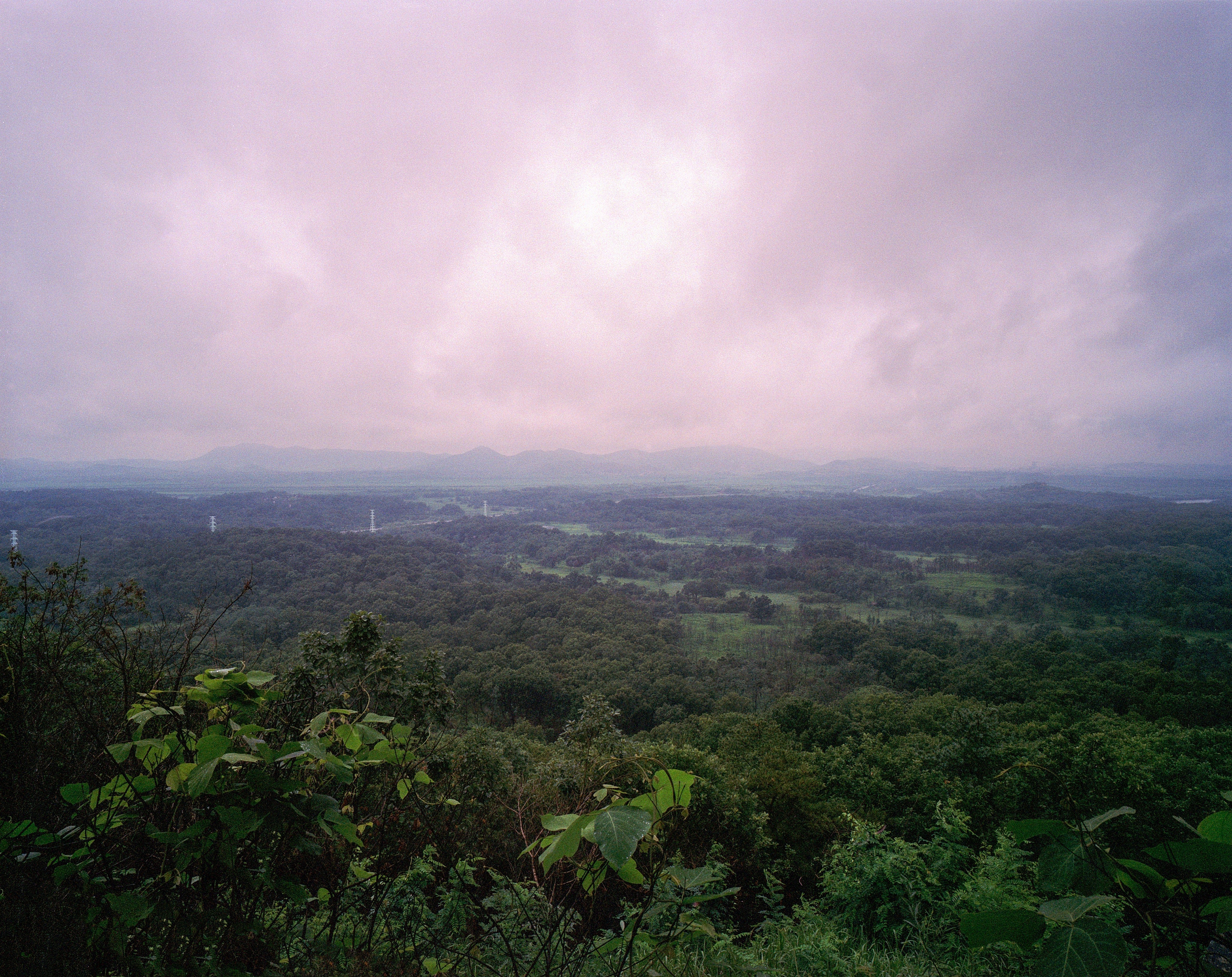 North Korea view from Dora Observatory, DMZ Zone in South Korea