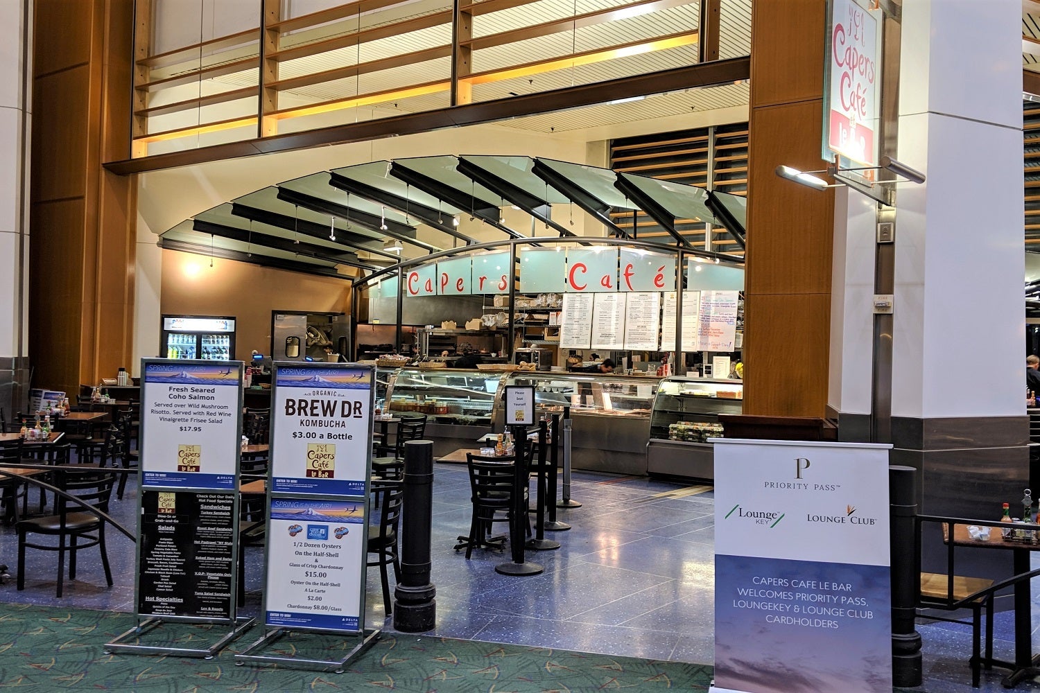 PDX Caper's Cafe Priority Pass restaurant