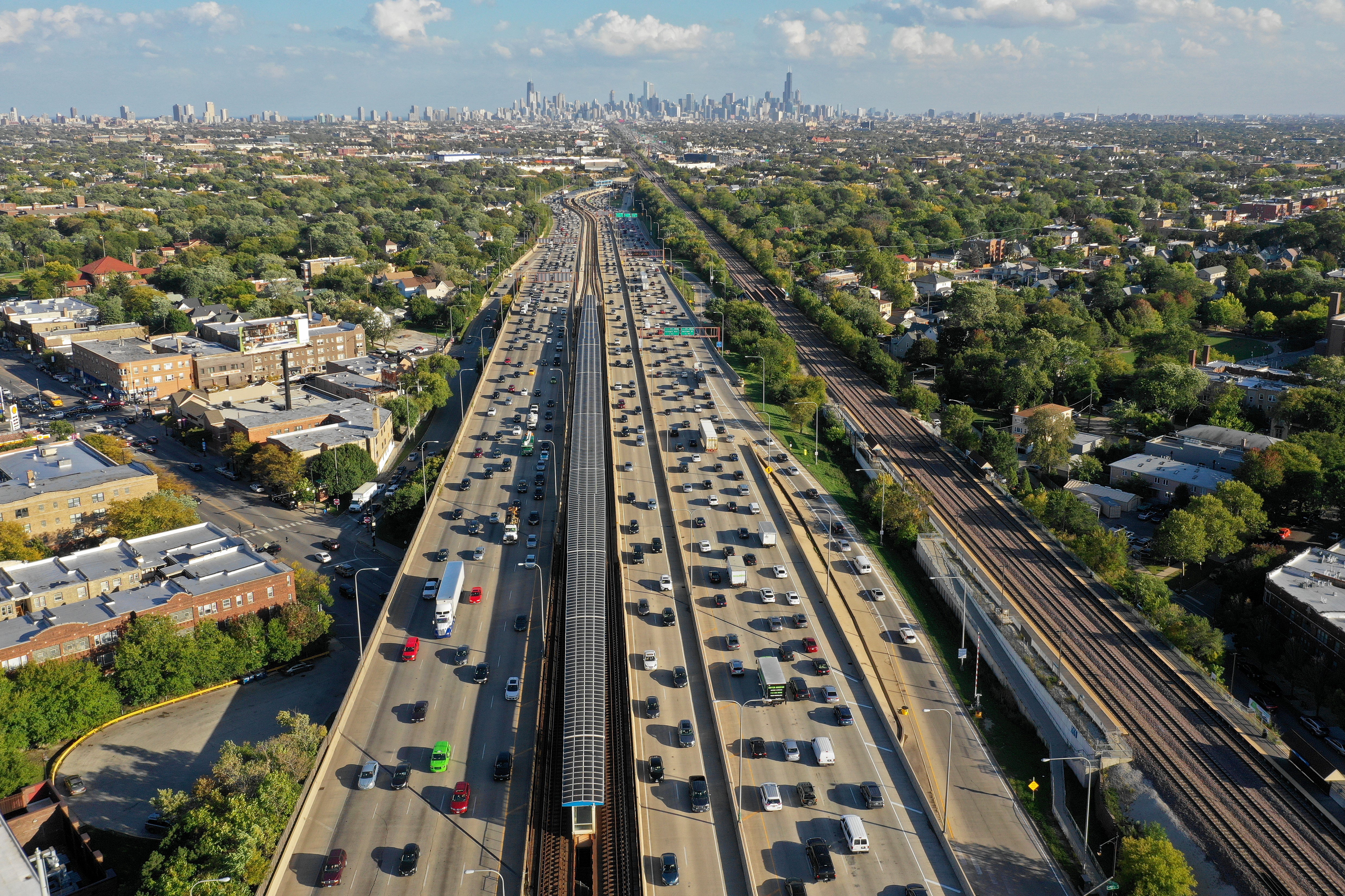 Traffic Jam In Chicago