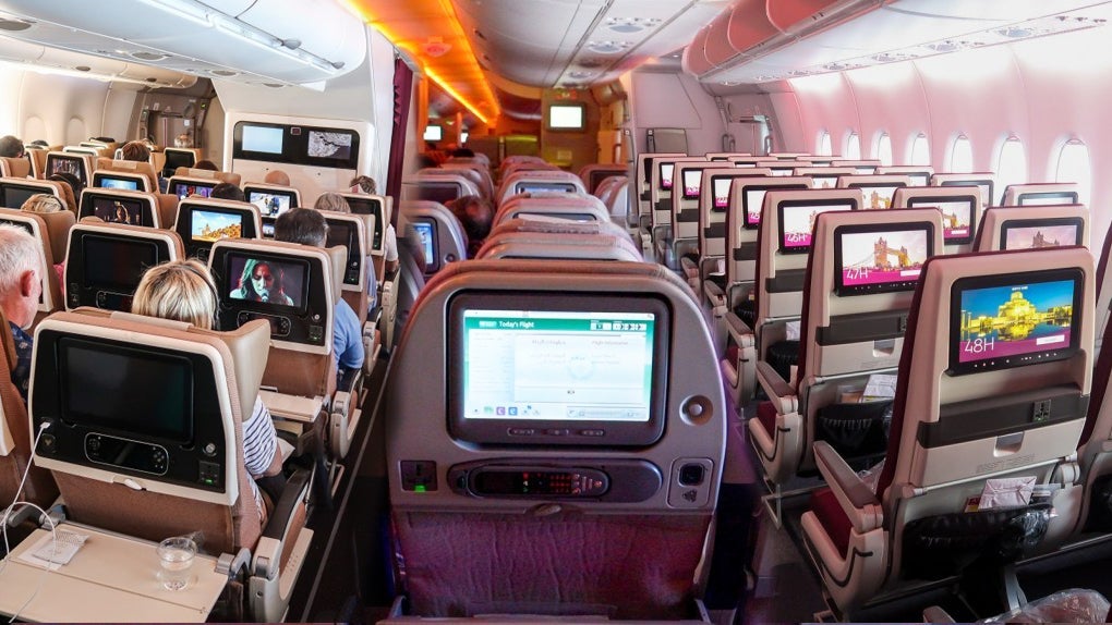 Mid East Airlines Combot seat feature