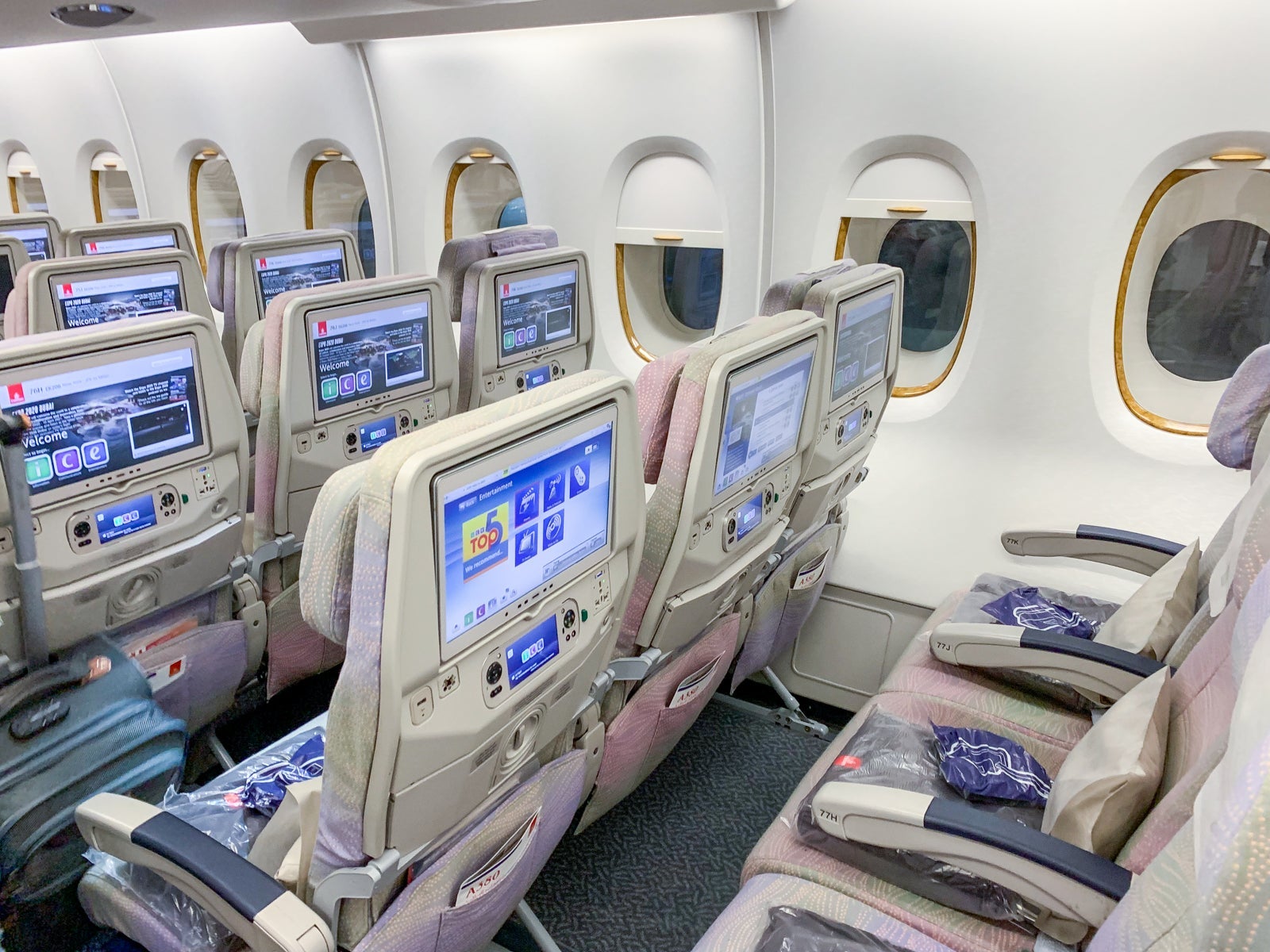 Emirates A380 Economy JFK-MXP