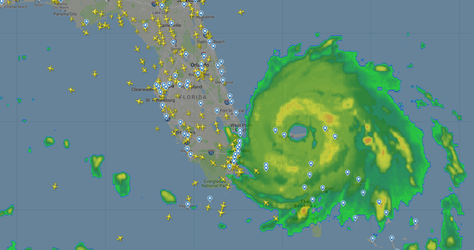 FR24 Florida 9-2-19 1030am