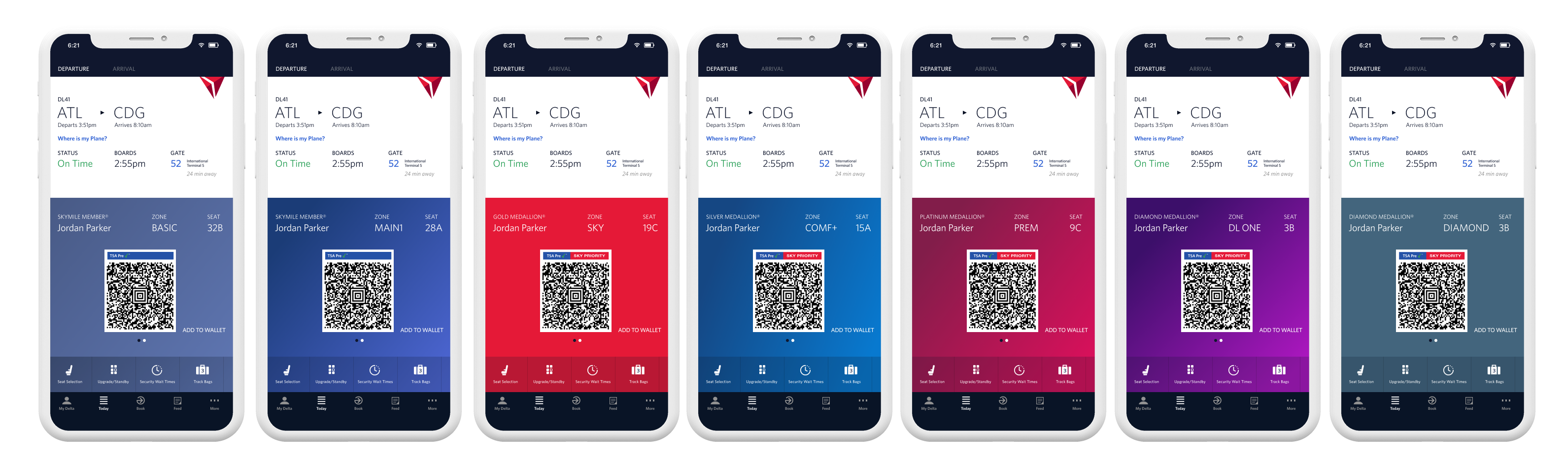 Delta new app colors
