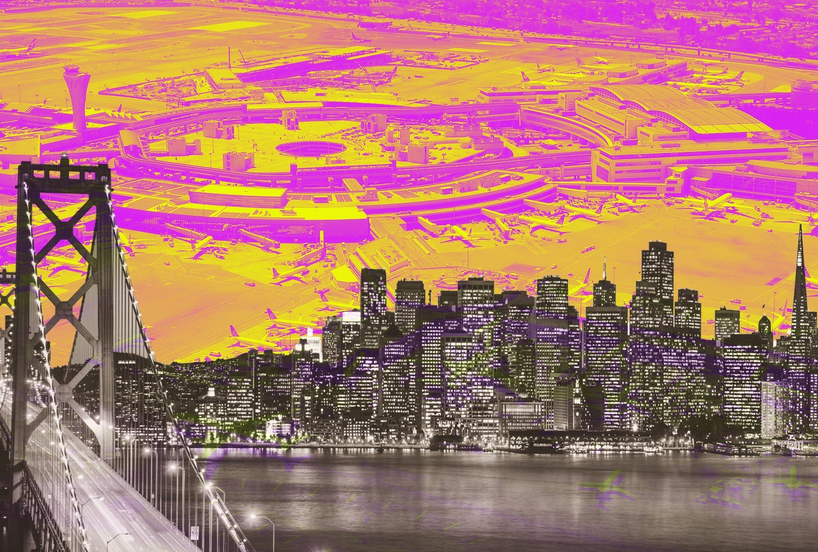 San Francisco_skyline_Airport_Mashup_Feature