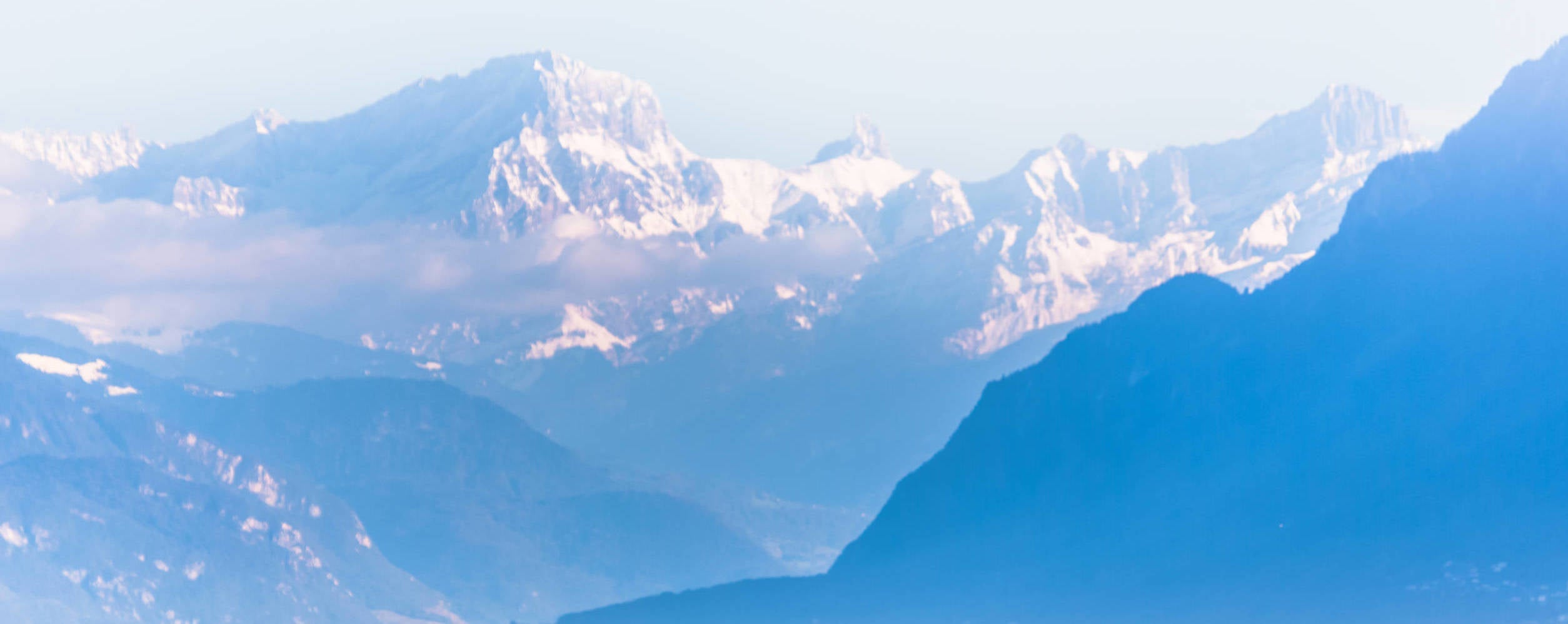 Mountains over Lake Geneva