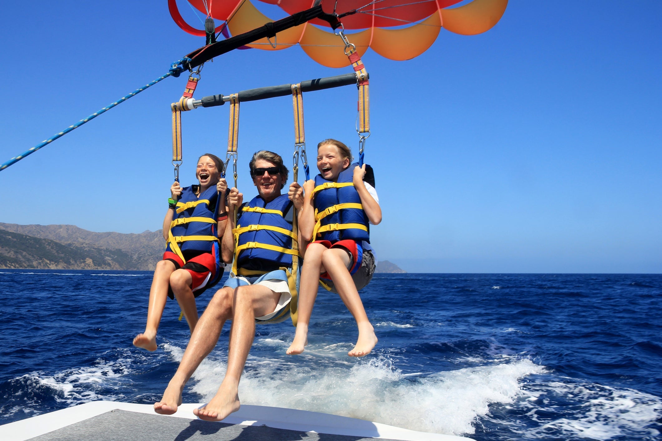 Happy Family Parasailing