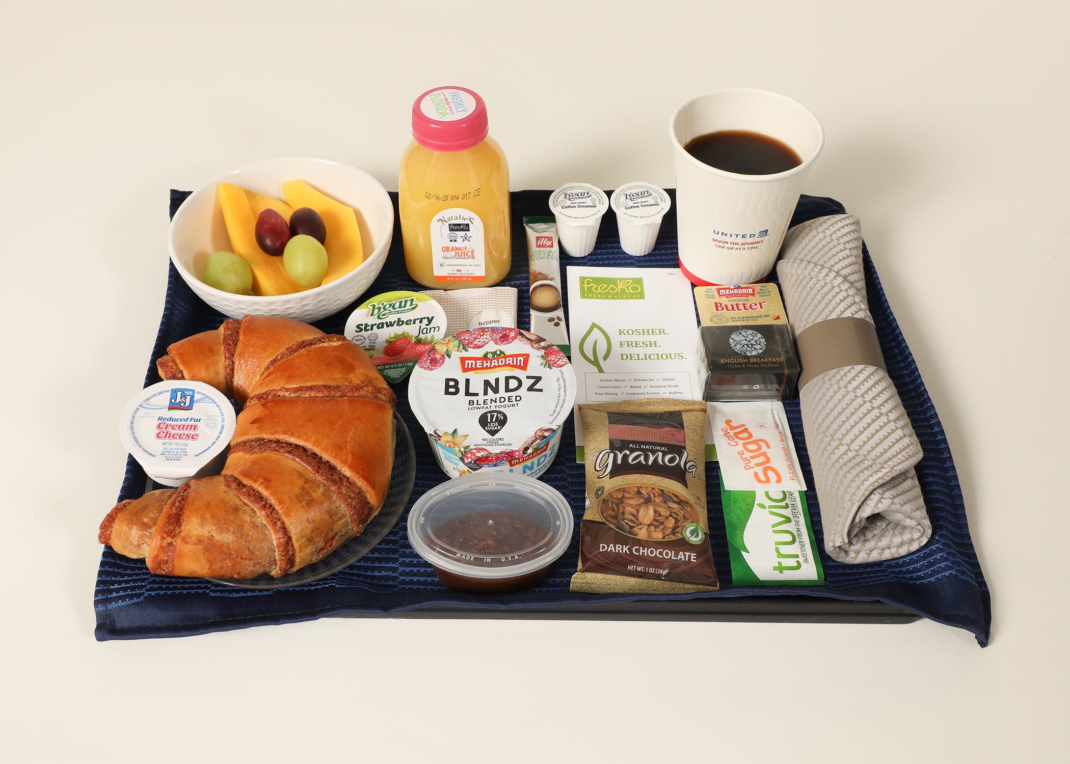 New Kosher breakfast option on EWR to TLV in Polaris