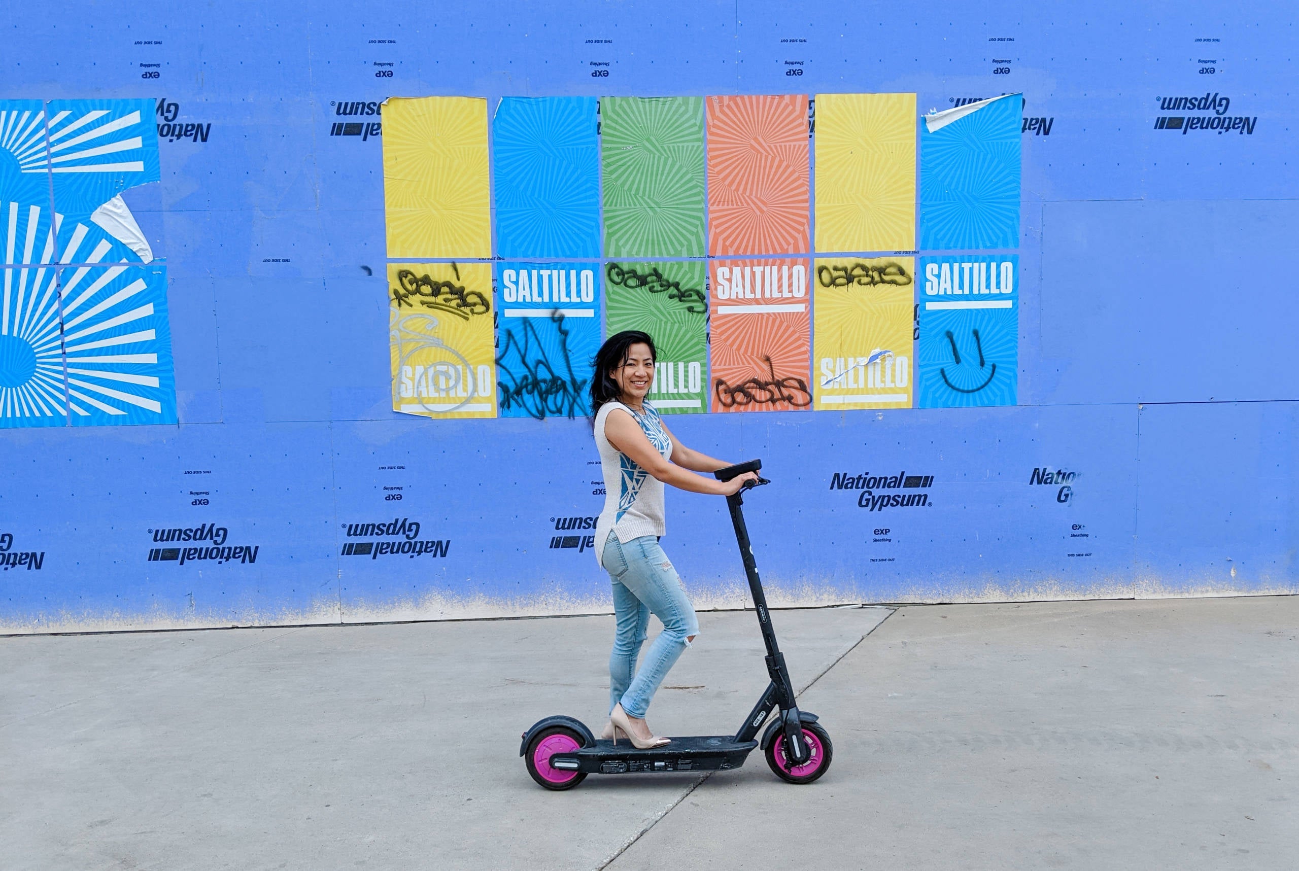 Katherine Fan Lyft scooter