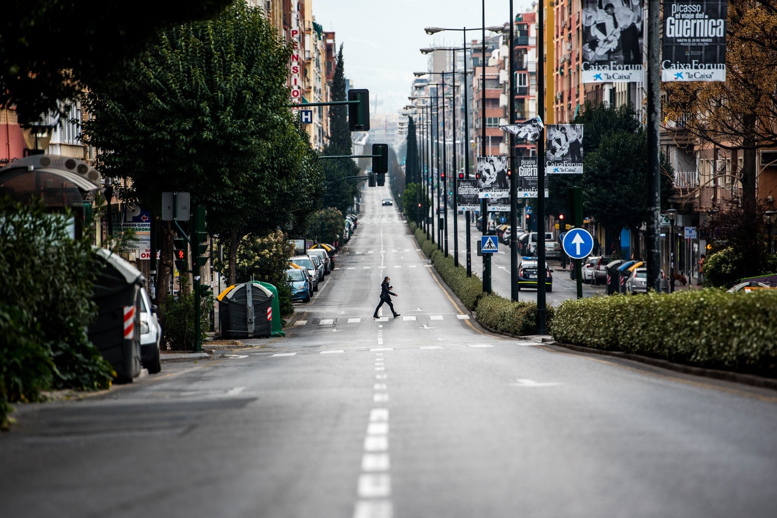 Camino de Ronda, one of the main streets in Granada without