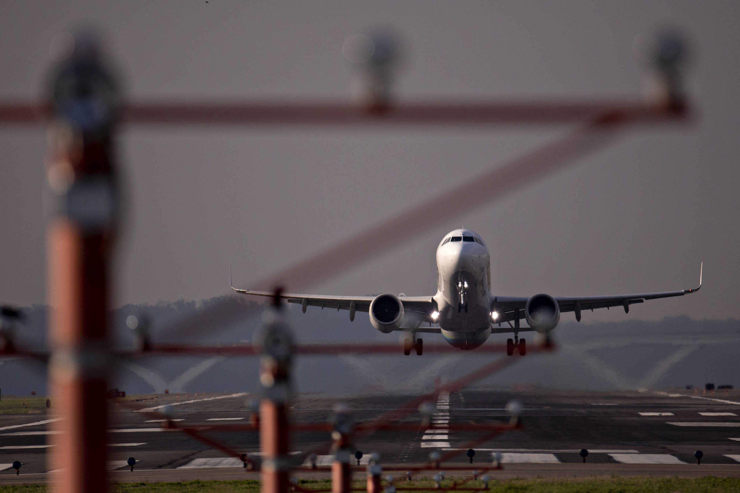 Planes At Reagan National Airport As Coronavirus Cripples Air Travel
