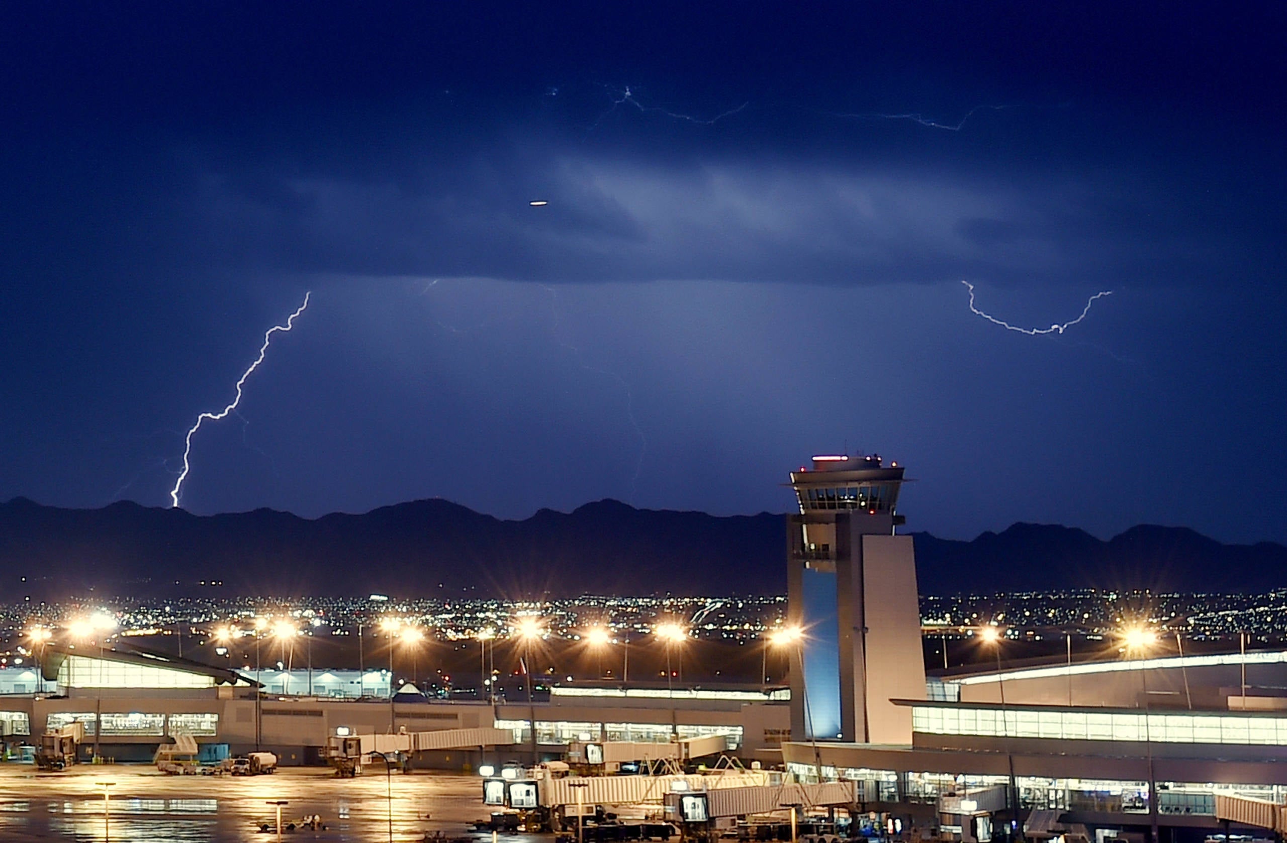 Strong Thunderstorms Hit Las Vegas