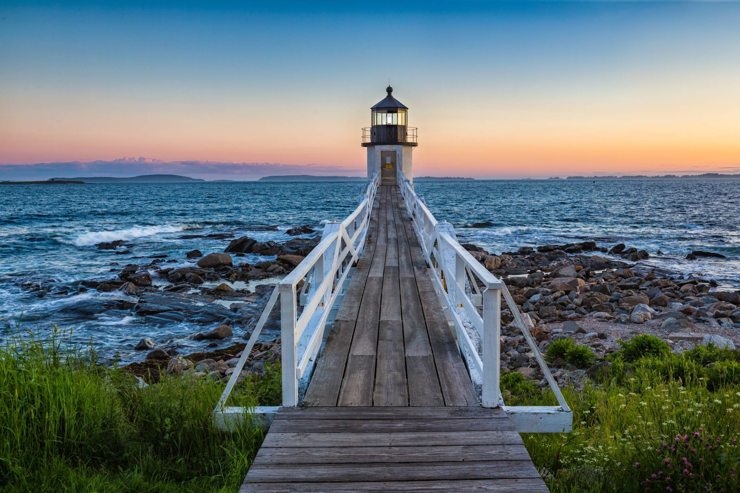 Marshall Point Lighthouse at Sunset
