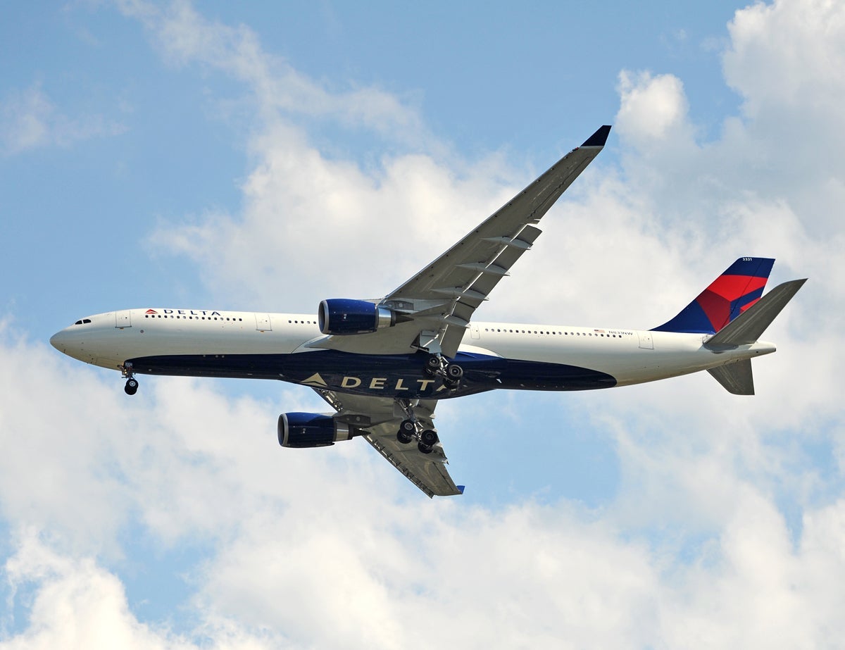 Delta Airbus A330-300 belly logo