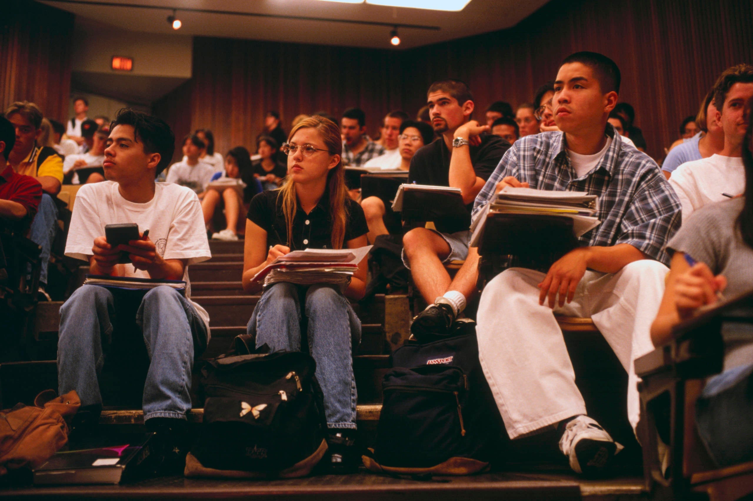 Students Listening to Chemistry Lecture