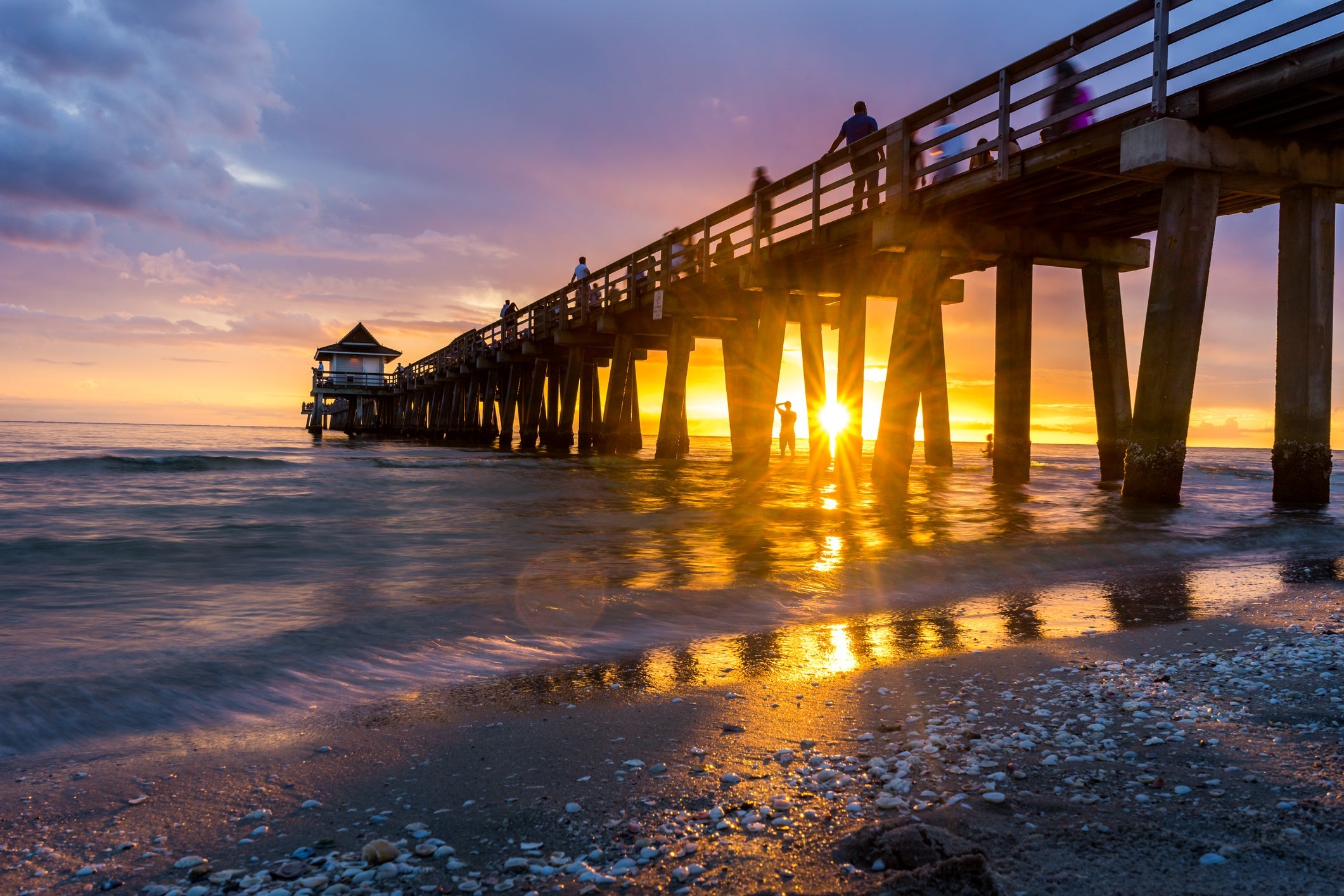 Sunset at Naples Pier
