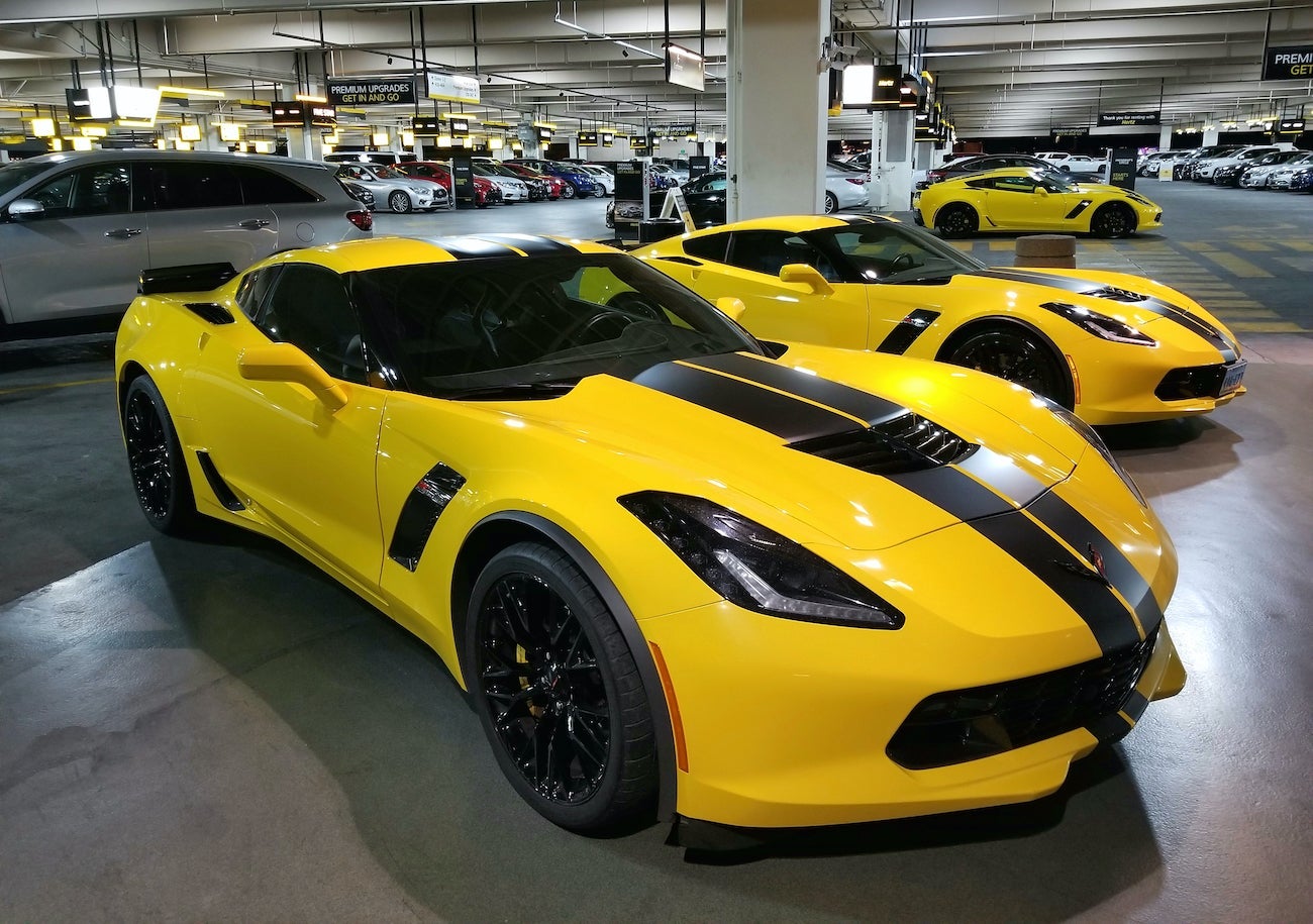 Hertz Branded Corvette Stingray Rental Car