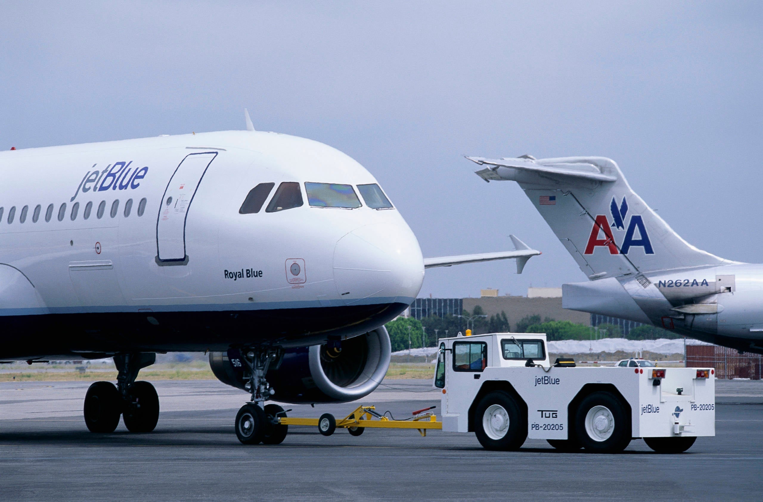 JetBlue Airways Plane Being Taxied on Tarmac