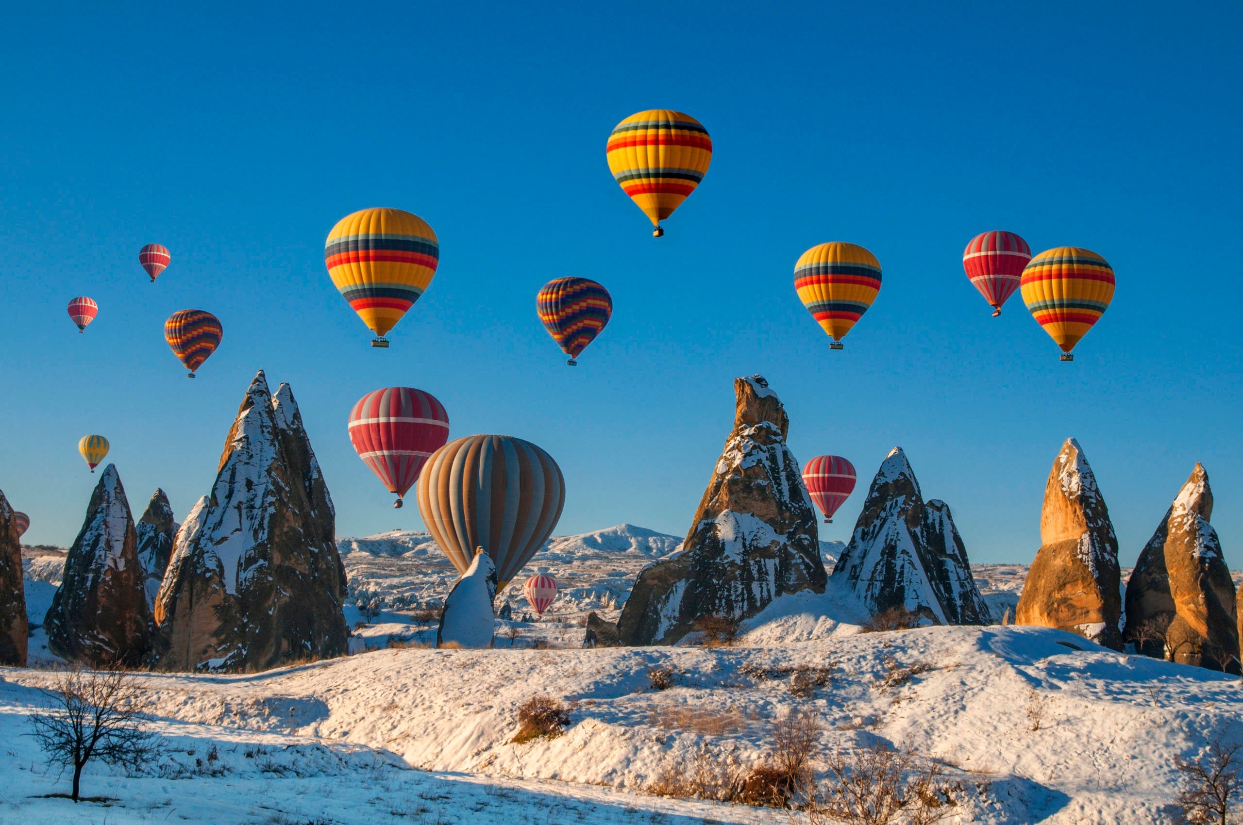 Hot Air Ballooning in Cappadocia,Nevsehir,Central Anatolia of Turkey