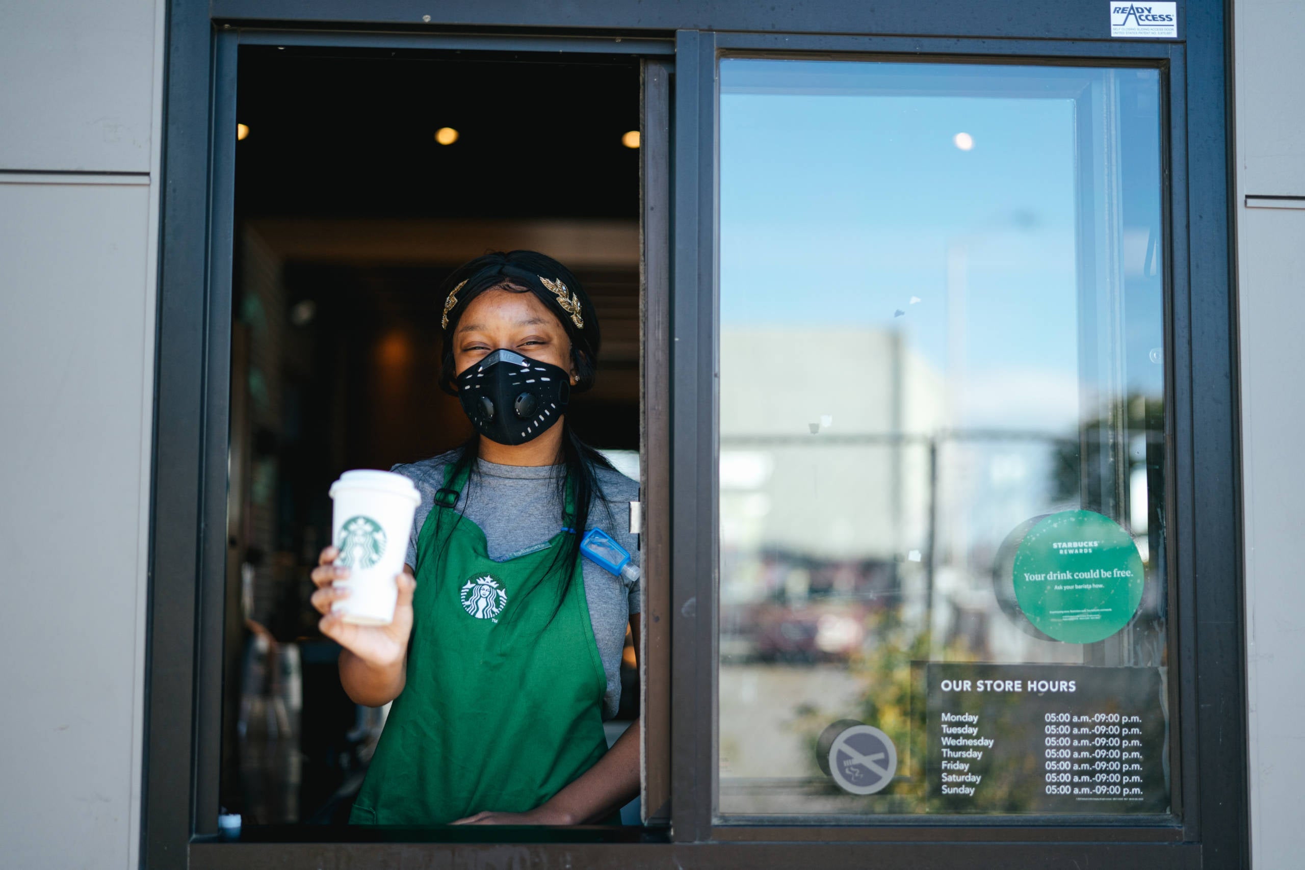 Starbucks masks
