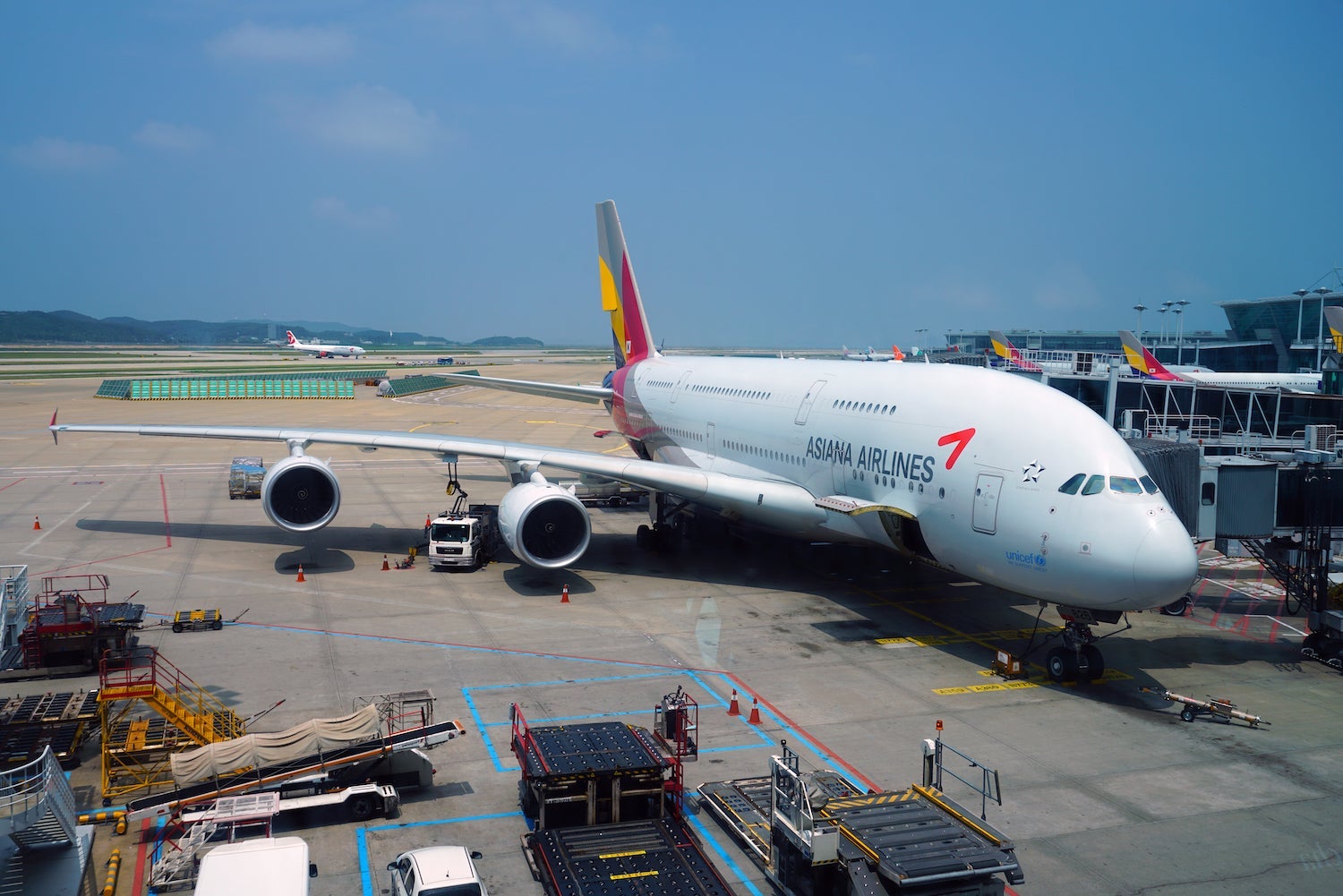 Asiana A380 at ICN Airport