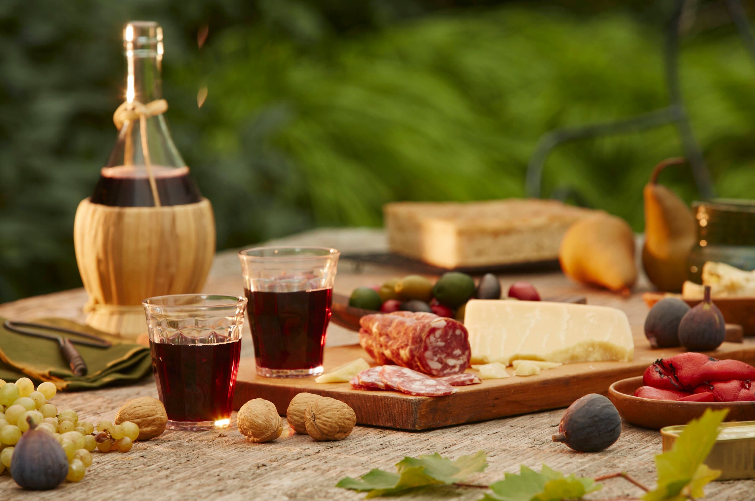Wine and cheese picnic