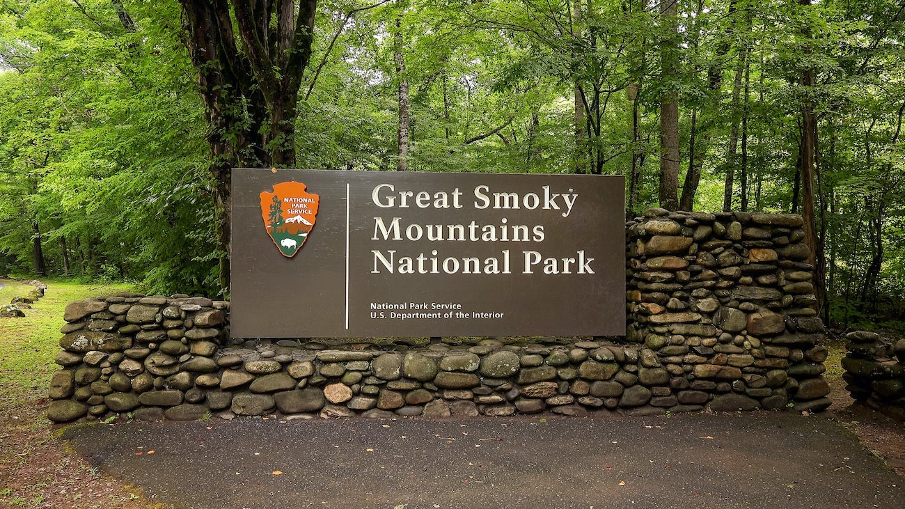 Great Smoky Mountain National Park Sign