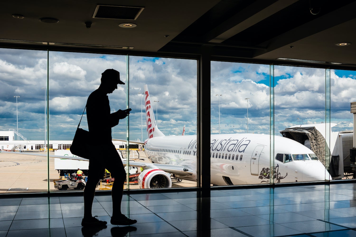 Virgin Australia Plane at Gate