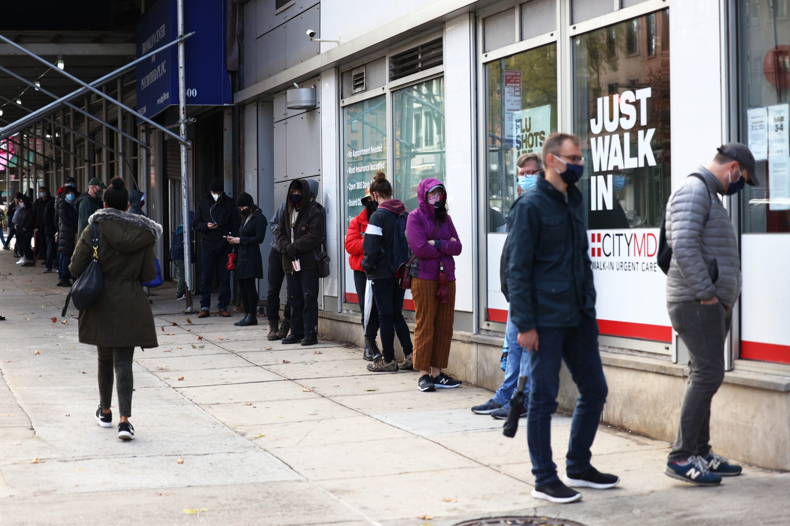 Across The City, New Yorkers Face Long Lines For COVID-19 Testing