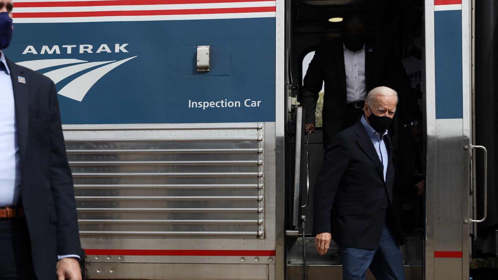 Democratic Presidential Nominee Joe Biden Holds Train Campaign Tour Of OH And PA