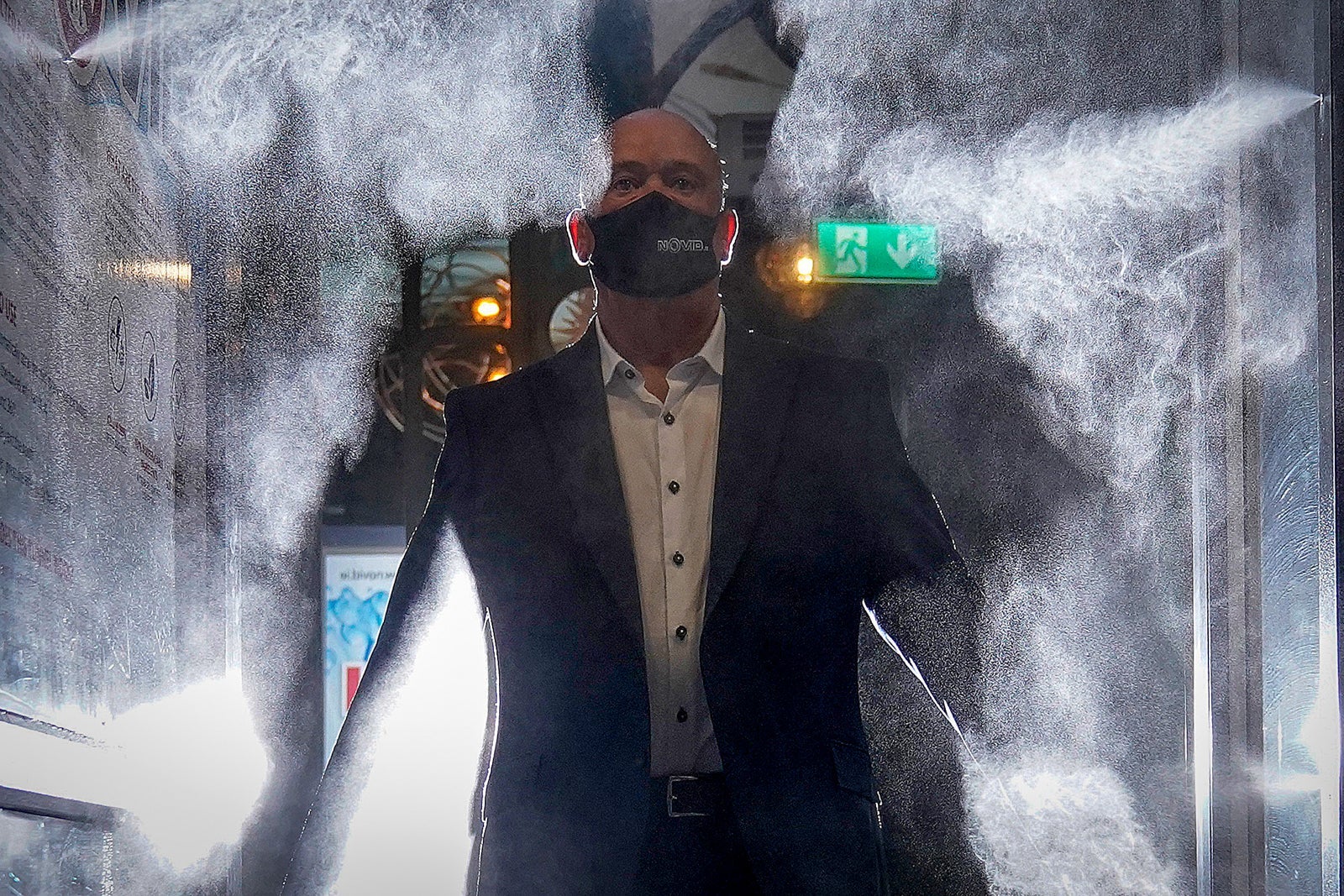 Human Sanitation Booths Set Up In Liverpool For The Weekend