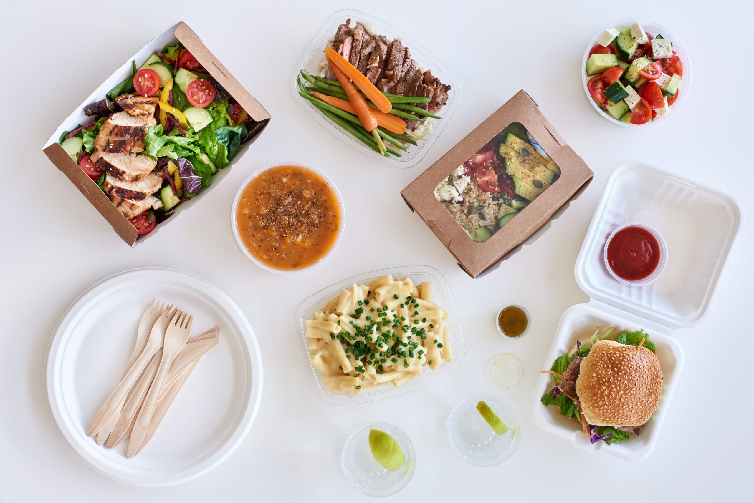 Different,Options,Variety,Assortment,Of,Takeout,Food,Gourmet,Takeaways