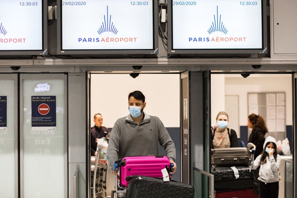 Spread Of Corona Virus At The Airport CDG In Paris