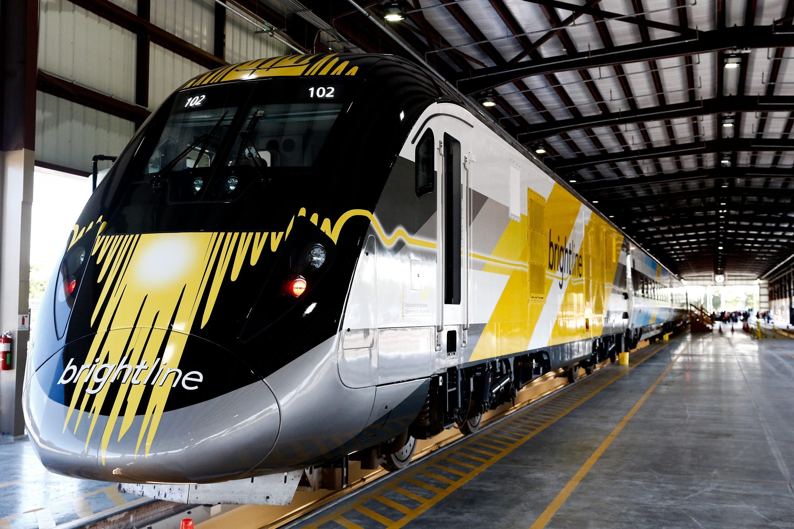Reveal Of The First Completed Brightline Express Inter-City Train