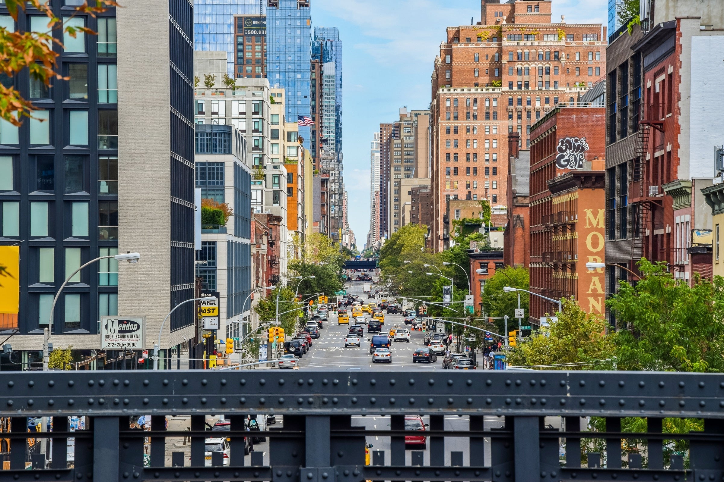 View from The High Line in New York City