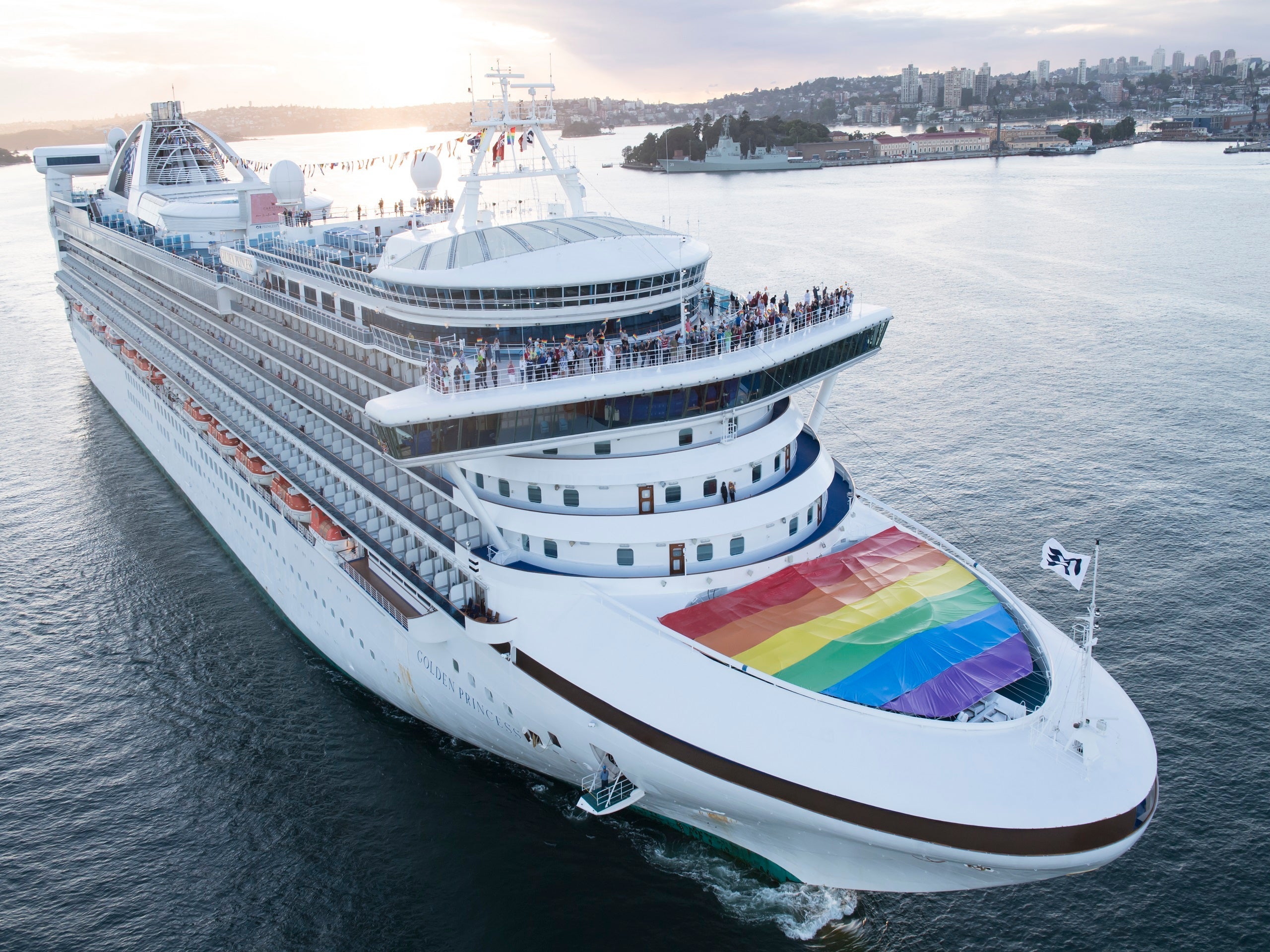 Cruise Ship Flies Rainbow Flag In Support Of Marriage Equality Ahead Of Survey Result Announcement
