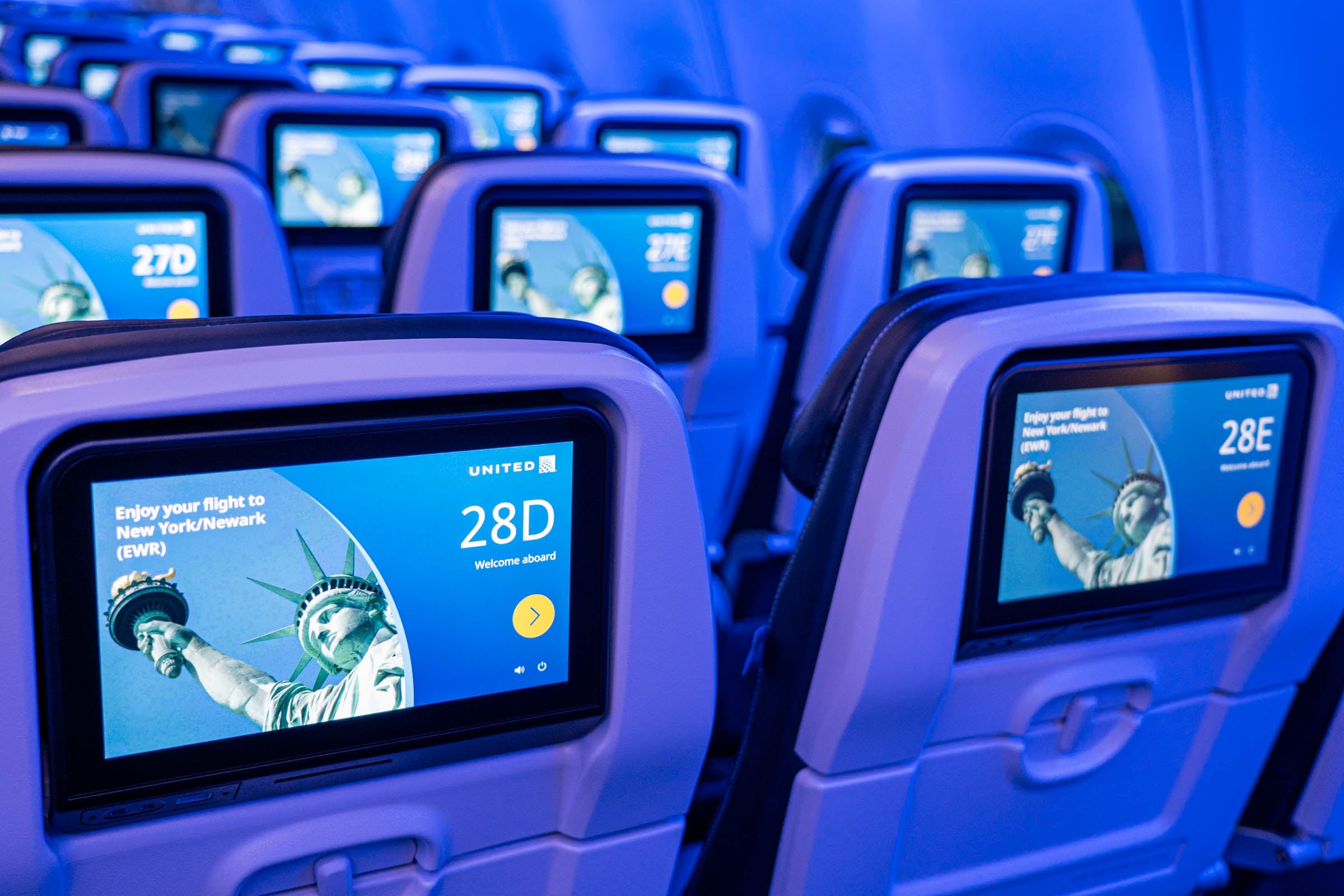 United 737 Max 8 New Interior Next IFE Media Tour-17