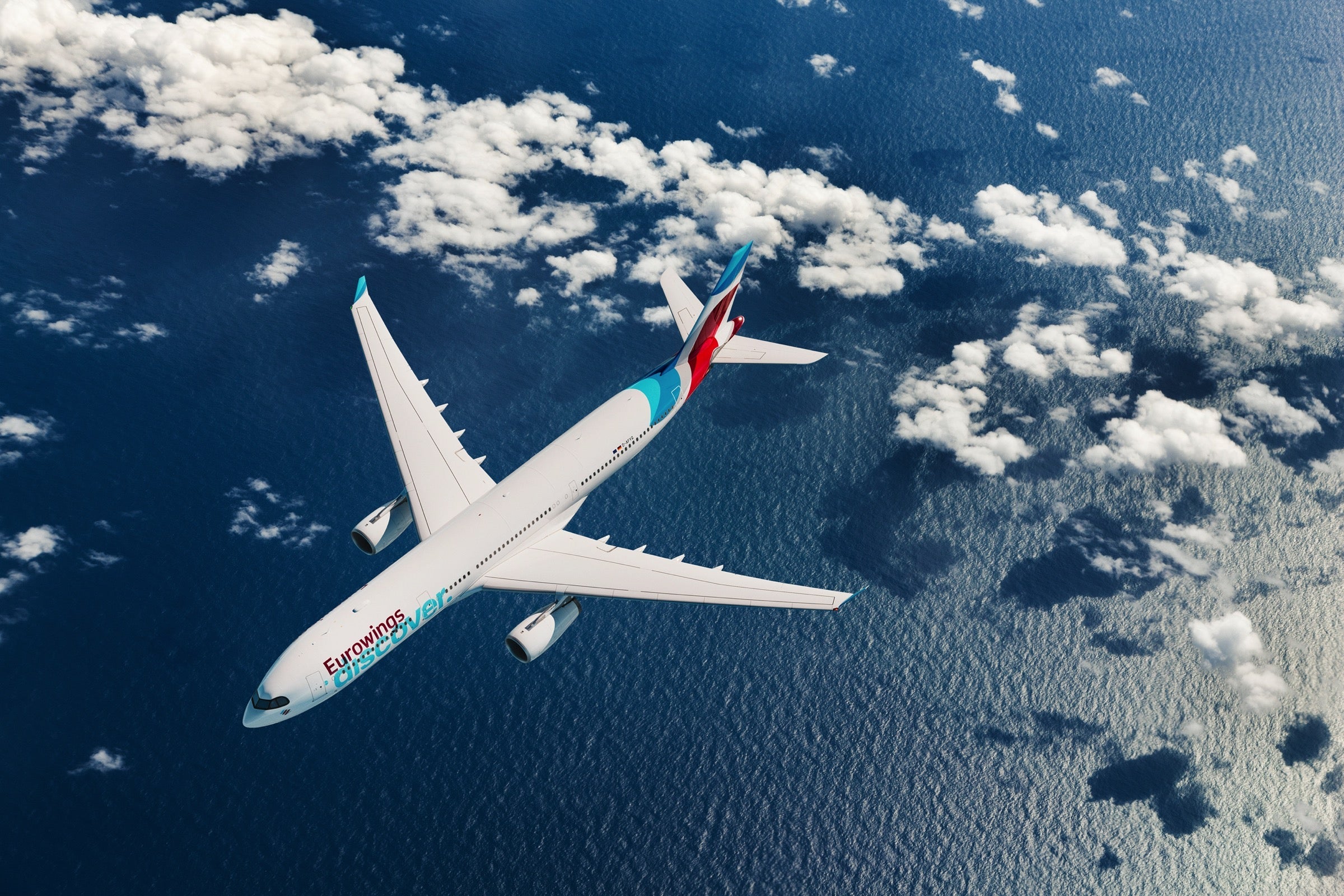 Eurowings Discover A330 from above