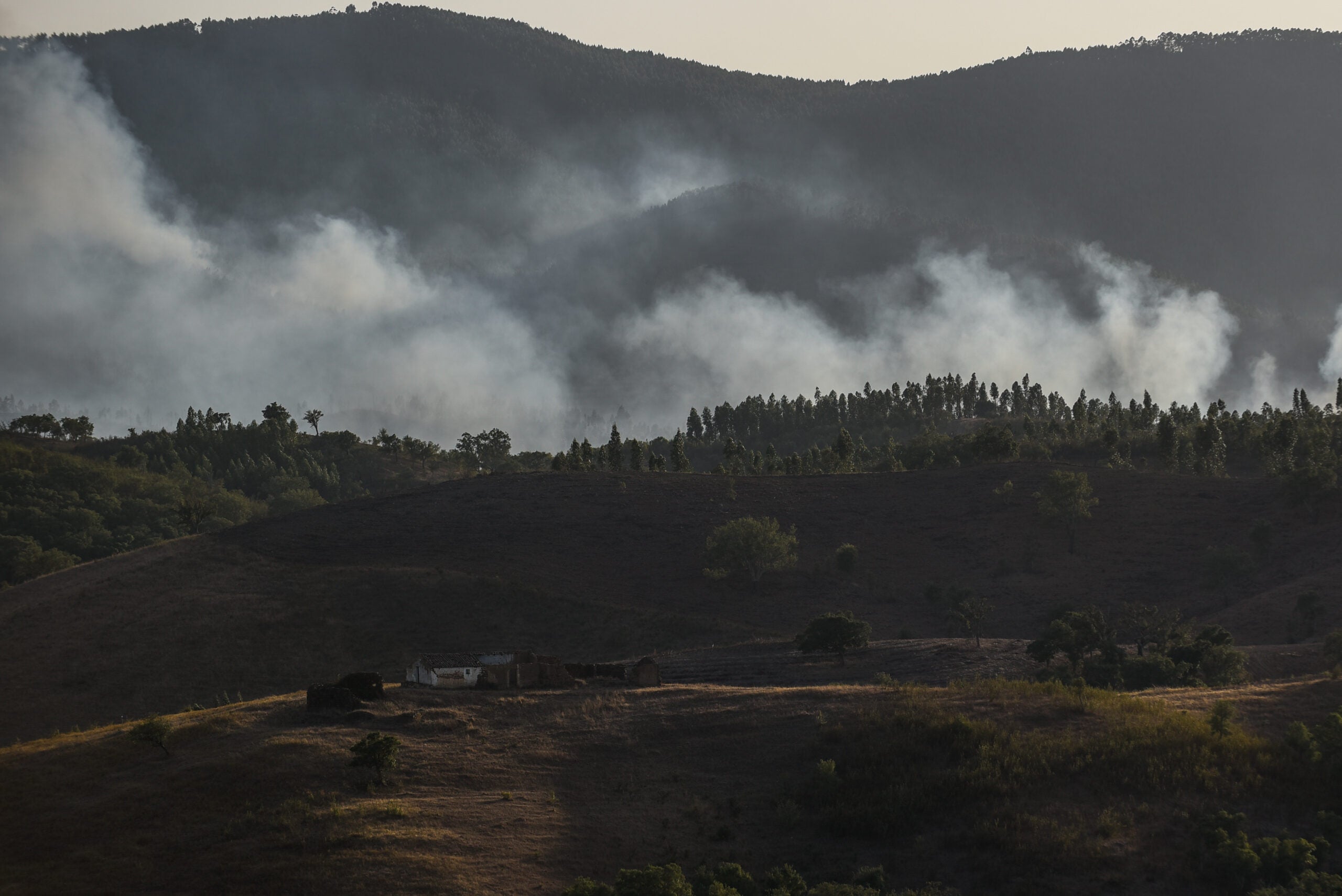 Wildfires rage in Southern Portugal