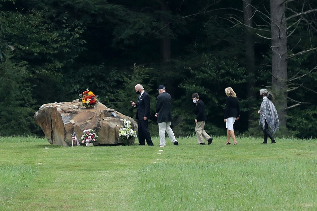 Donald Trump And Joe Biden Attend 9/11 Commemoration In Shanksville, PA